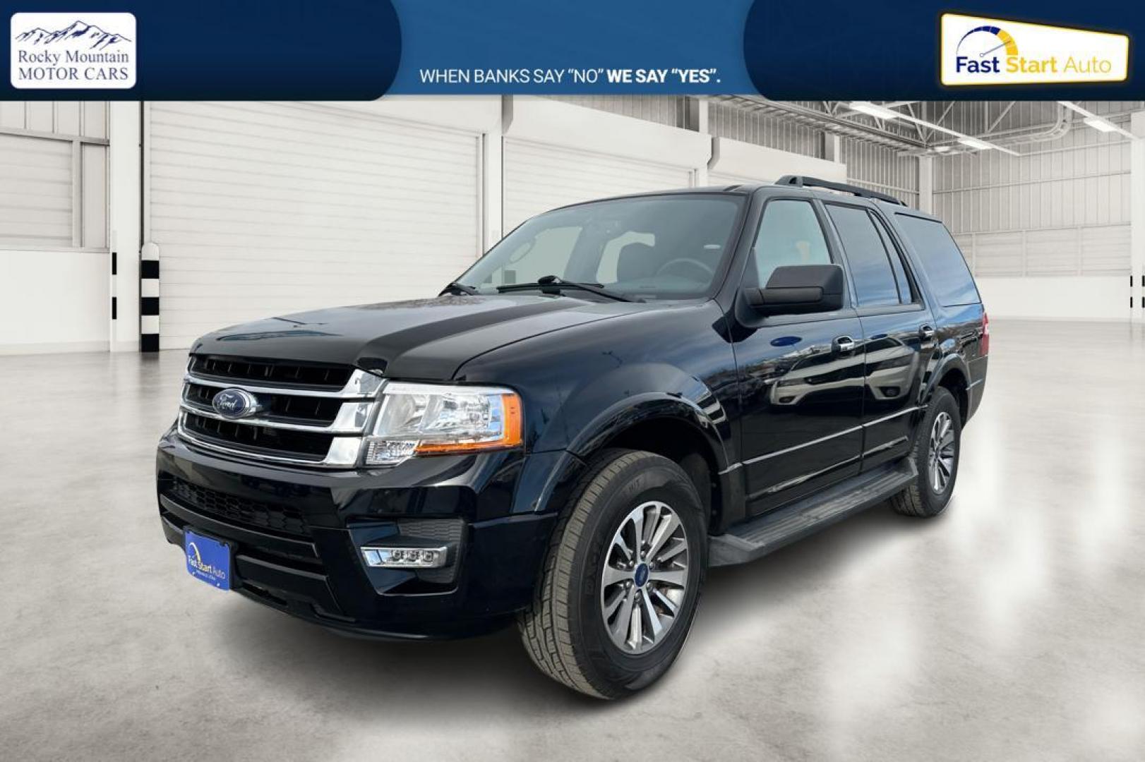 2017 Black Ford Expedition XLT 2WD (1FMJU1HTXHE) with an 3.5L V6 DOHC 24V FFV engine, 6A transmission, located at 7755 State Street, Midvale, UT, 84047, (801) 753-9063, 40.610329, -111.890656 - Photo#8