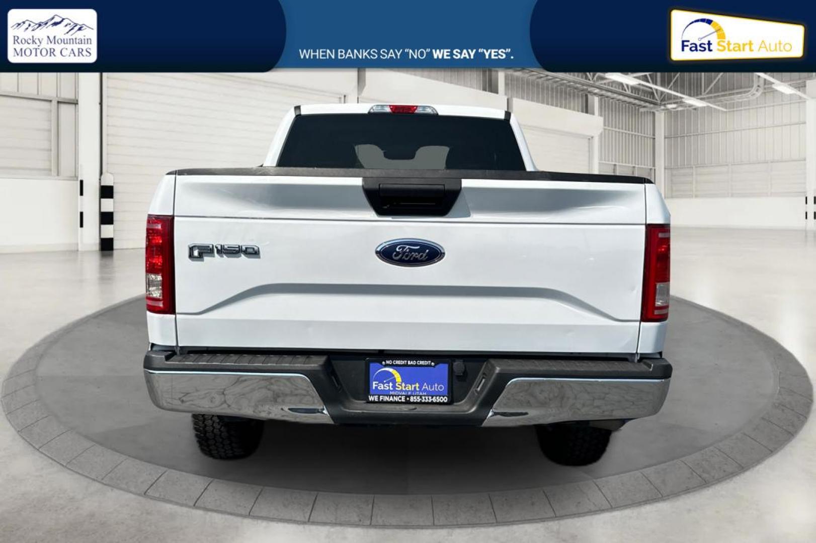 2017 White Ford F-150 Lariat SuperCab 8-ft. 4WD (1FTFX1EFXHF) with an 5.0L V8 engine, 6A transmission, located at 767 S State Road, Pleasant Grove, UT, 84062, (801) 785-1058, 40.354839, -111.736687 - Photo#3