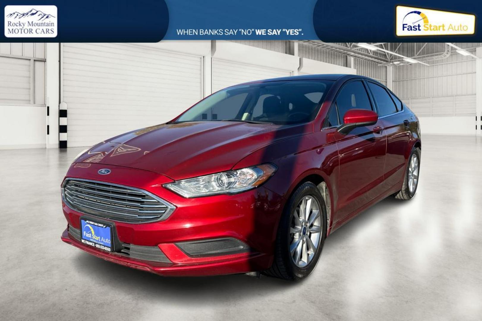 2017 Red Ford Fusion SE (3FA6P0H79HR) with an 2.5L L4 DOHC 16V engine, 6A transmission, located at 767 S State Road, Pleasant Grove, UT, 84062, (801) 785-1058, 40.354839, -111.736687 - Photo#8