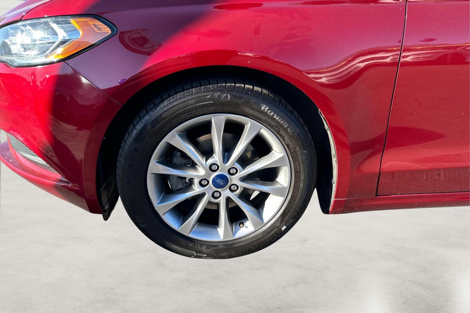 2017 Red Ford Fusion SE (3FA6P0H79HR) with an 2.5L L4 DOHC 16V engine, 6A transmission, located at 767 S State Road, Pleasant Grove, UT, 84062, (801) 785-1058, 40.354839, -111.736687 - Photo#12