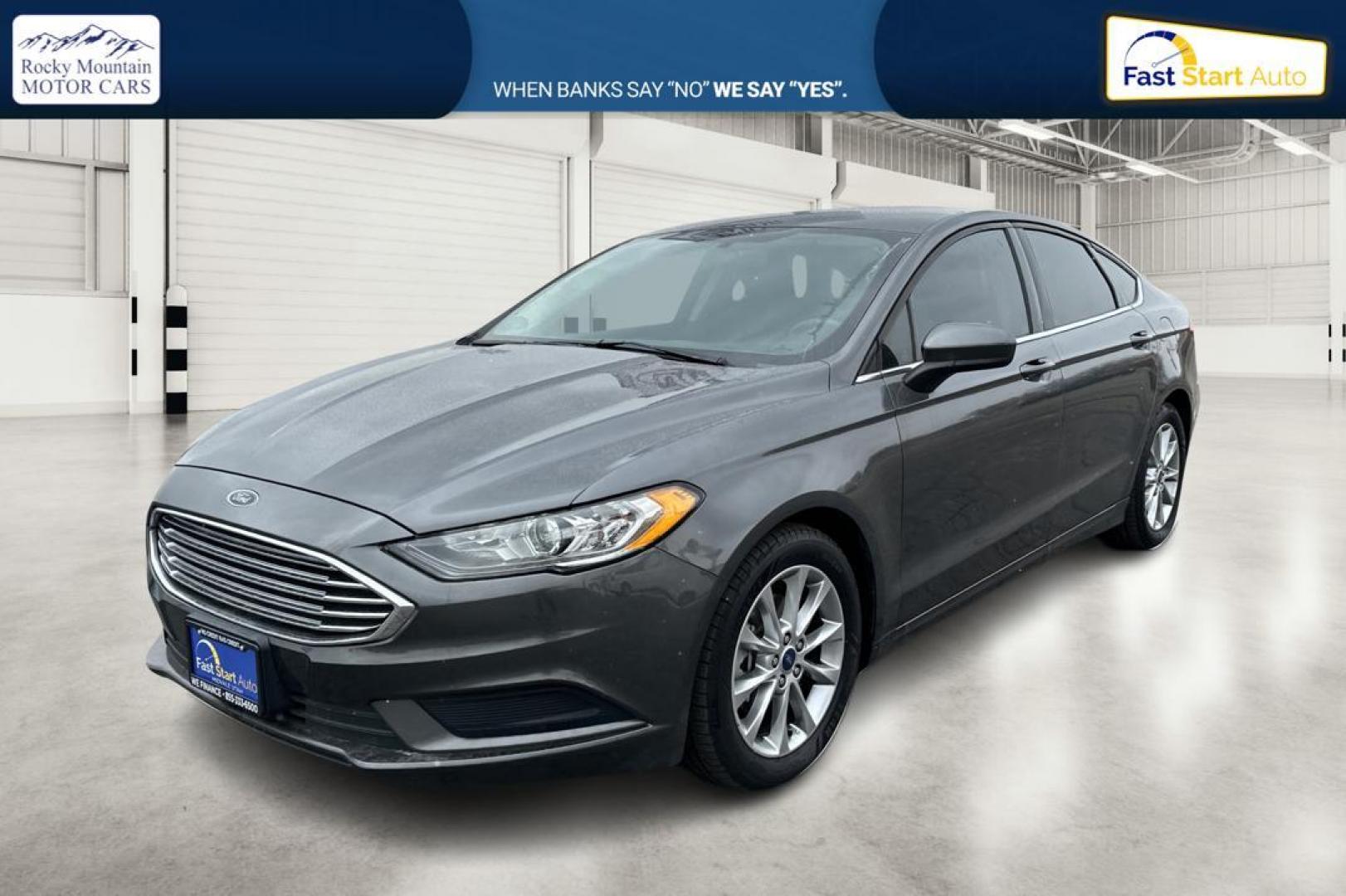 2017 Gray Ford Fusion SE (3FA6P0H73HR) with an 2.5L L4 DOHC 16V engine, 6A transmission, located at 7755 State Street, Midvale, UT, 84047, (801) 753-9063, 40.610329, -111.890656 - Photo#8