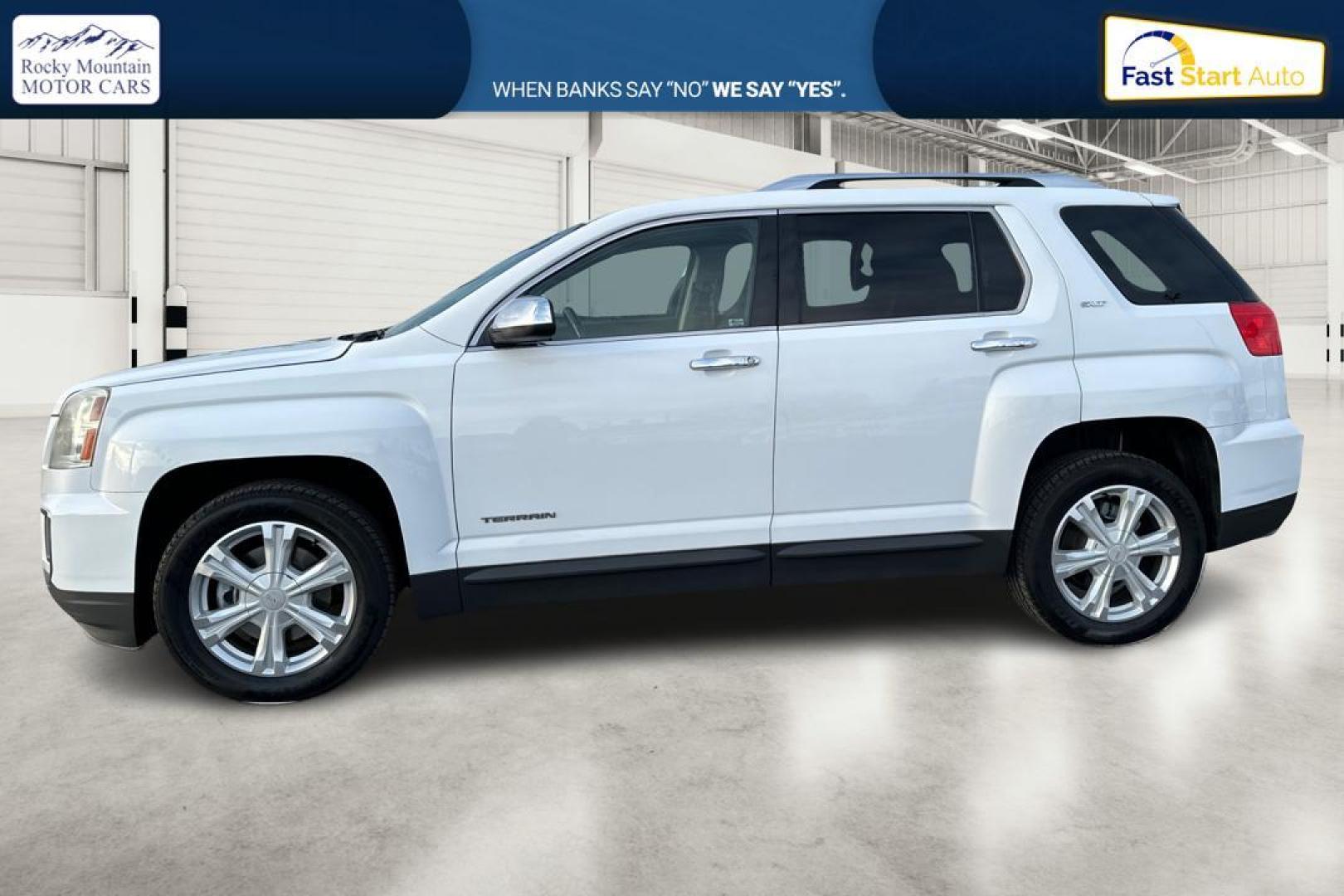 2017 White GMC Terrain SLT FWD (2GKALPEK9H6) with an 2.4L L4 DOHC 16V engine, 6A transmission, located at 7755 State Street, Midvale, UT, 84047, (801) 753-9063, 40.610329, -111.890656 - Photo#6