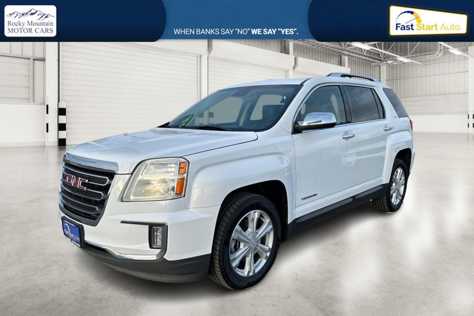 2017 White GMC Terrain SLT FWD (2GKALPEK9H6) with an 2.4L L4 DOHC 16V engine, 6A transmission, located at 7755 State Street, Midvale, UT, 84047, (801) 753-9063, 40.610329, -111.890656 - Photo#8