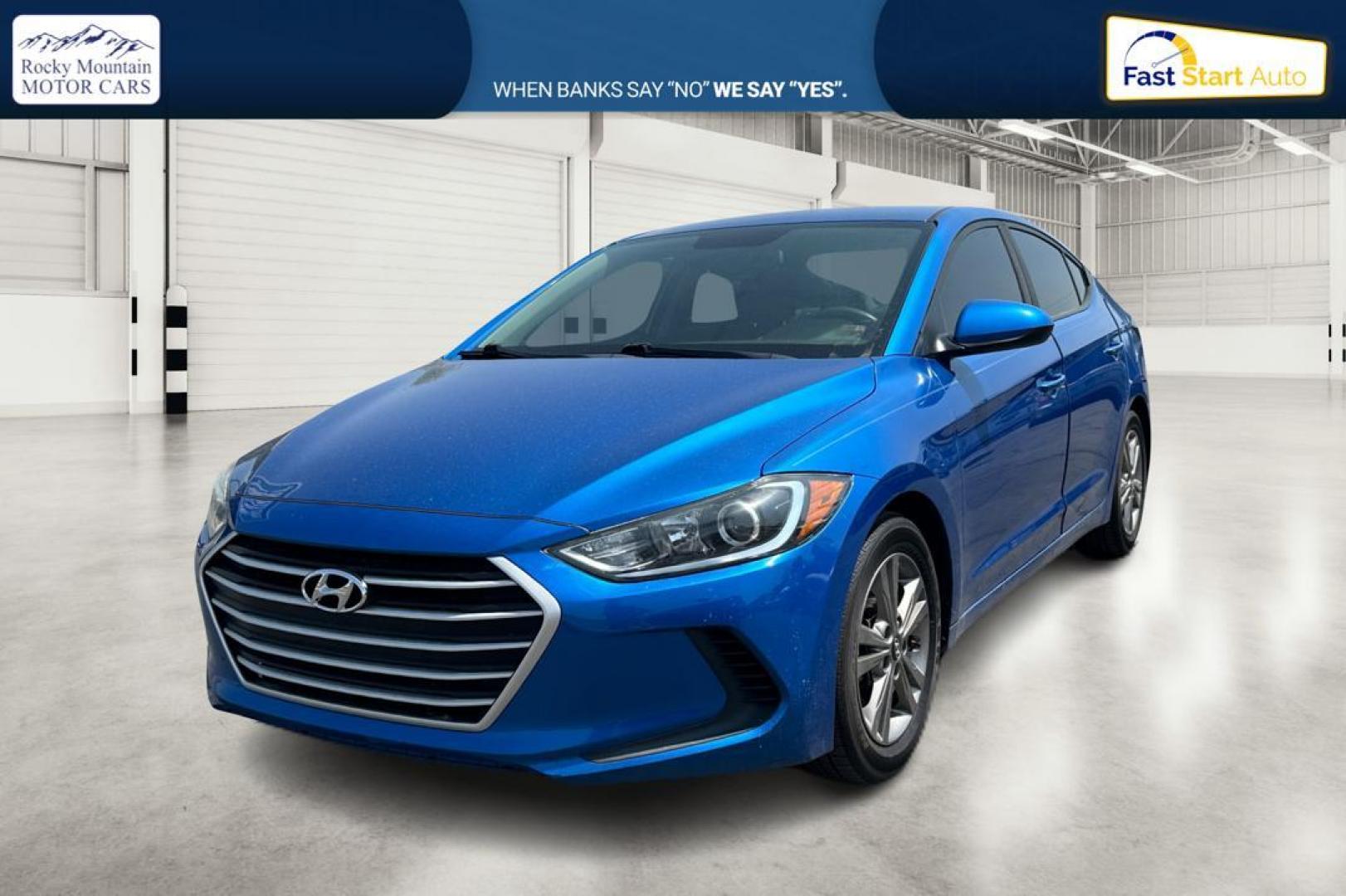 2017 Blue Hyundai Elantra Limited (5NPD84LF4HH) with an 1.8L L4 DOHC 16V engine, 6A transmission, located at 7755 State Street, Midvale, UT, 84047, (801) 753-9063, 40.610329, -111.890656 - Photo#6