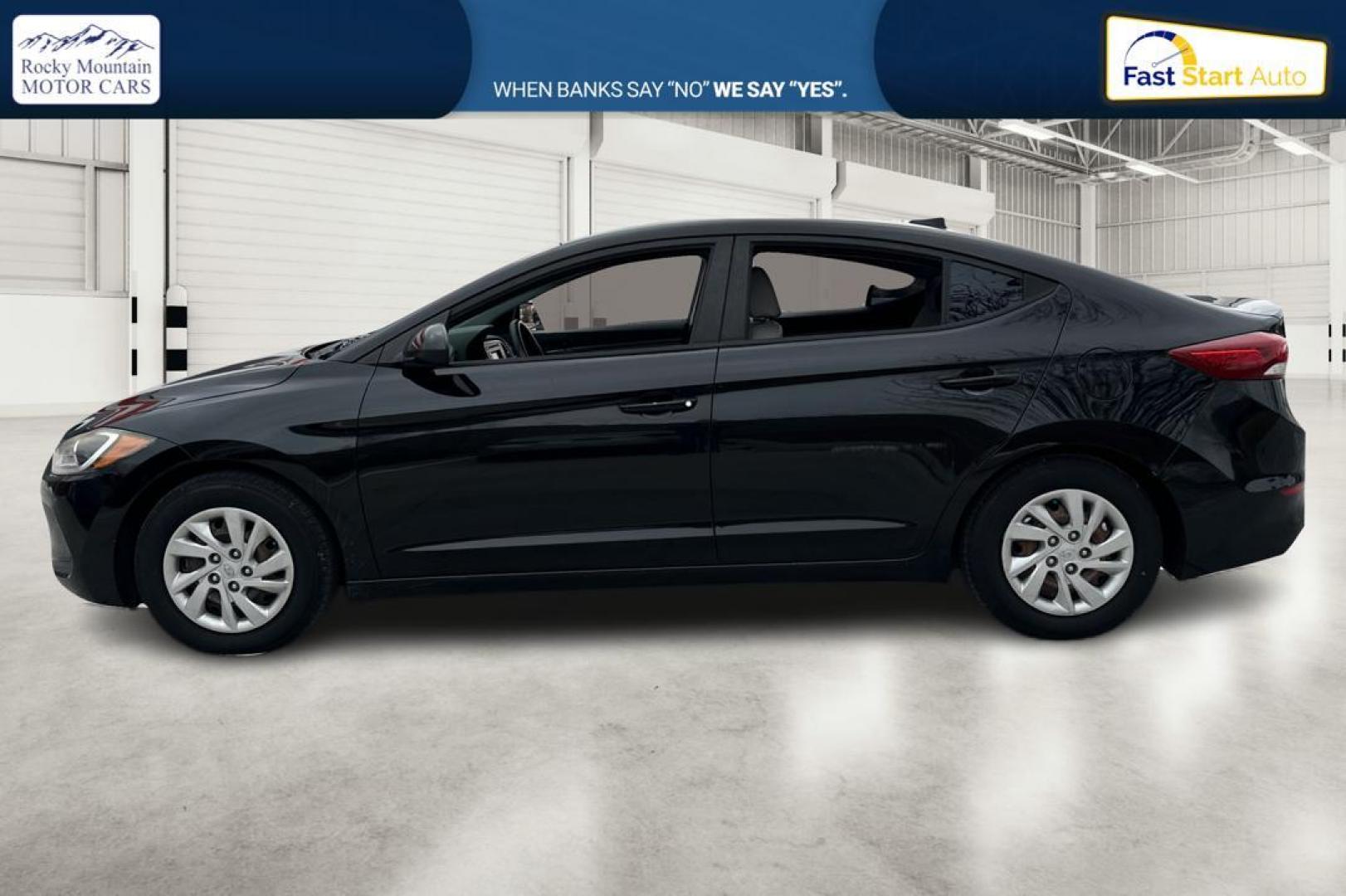 2017 Black Hyundai Elantra SE 6AT (KMHD74LF5HU) with an 1.8L L4 DOHC 16V engine, 6A transmission, located at 7755 State Street, Midvale, UT, 84047, (801) 753-9063, 40.610329, -111.890656 - Photo#6