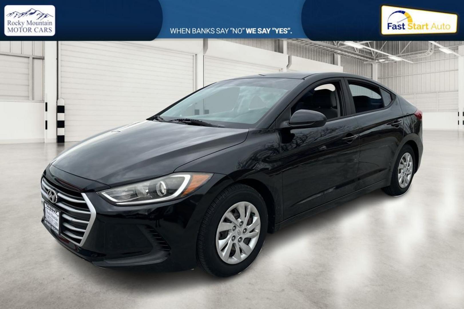 2017 Black Hyundai Elantra SE 6AT (KMHD74LF5HU) with an 1.8L L4 DOHC 16V engine, 6A transmission, located at 7755 State Street, Midvale, UT, 84047, (801) 753-9063, 40.610329, -111.890656 - Photo#8