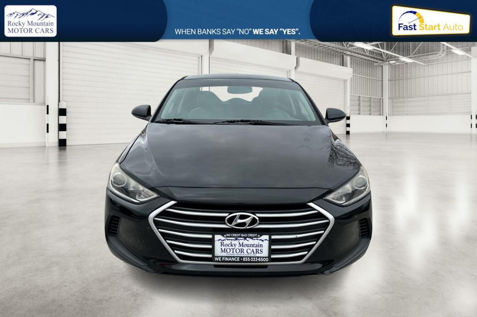 2017 Black Hyundai Elantra SE 6AT (KMHD74LF5HU) with an 1.8L L4 DOHC 16V engine, 6A transmission, located at 7755 State Street, Midvale, UT, 84047, (801) 753-9063, 40.610329, -111.890656 - Photo#9