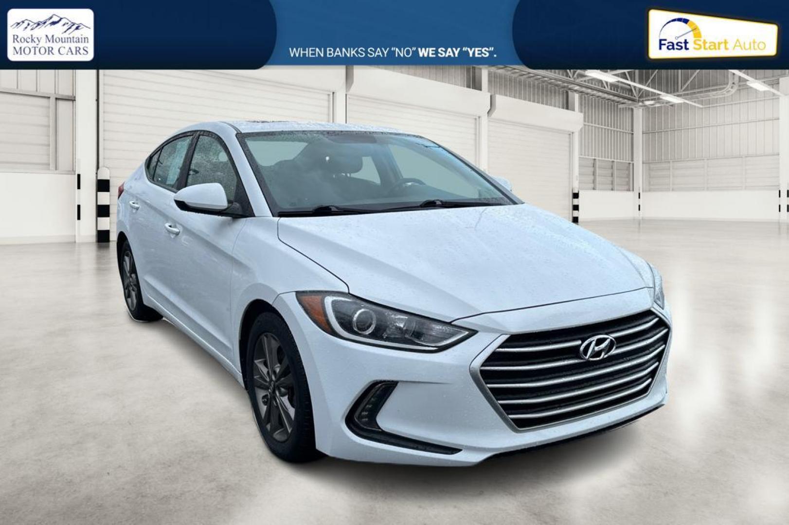 2017 White Hyundai Elantra Limited (5NPD84LF0HH) with an 1.8L L4 DOHC 16V engine, 6A transmission, located at 344 S Washington Blvd, Ogden, UT, 84404, (801) 399-1799, 41.255482, -111.970848 - Photo#0