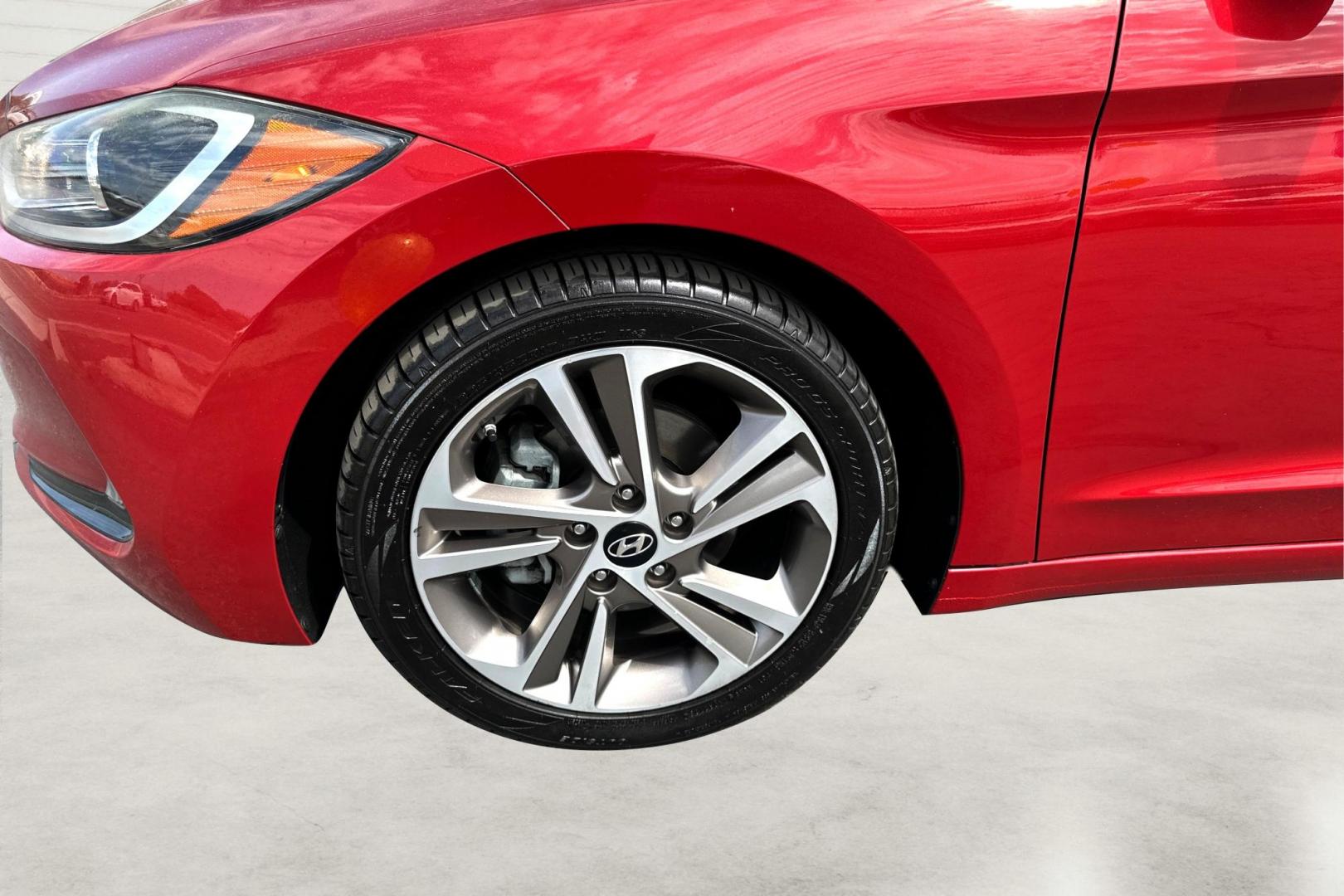 2017 Red Hyundai Elantra Limited (5NPD84LF7HH) with an 1.8L L4 DOHC 16V engine, 6A transmission, located at 7755 State Street, Midvale, UT, 84047, (801) 753-9063, 40.610329, -111.890656 - Photo#9