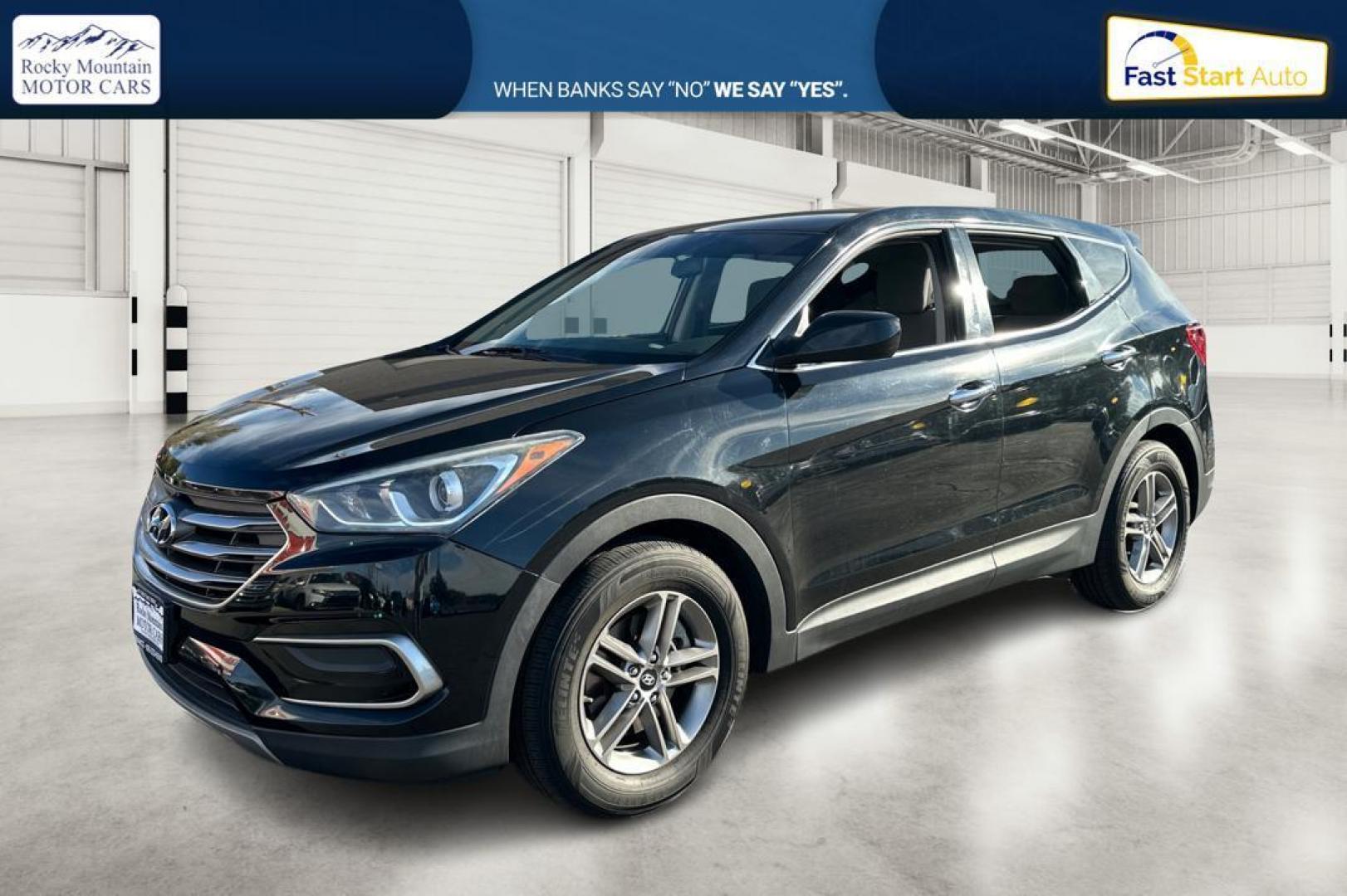 2017 Black Hyundai Santa Fe Sport 2.4 AWD (5NMZTDLB9HH) with an 2.4L L4 DOHC 16V engine, 6A transmission, located at 767 S State Road, Pleasant Grove, UT, 84062, (801) 785-1058, 40.354839, -111.736687 - Photo#8
