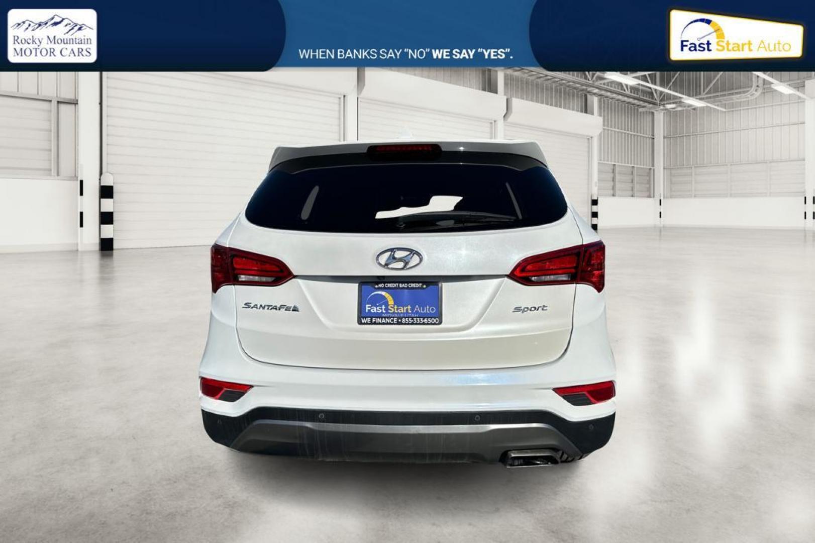 2017 White Hyundai Santa Fe Sport 2.4 FWD (5NMZU3LB2HH) with an 2.4L L4 DOHC 16V engine, 6A transmission, located at 7755 State Street, Midvale, UT, 84047, (801) 753-9063, 40.610329, -111.890656 - Photo#4