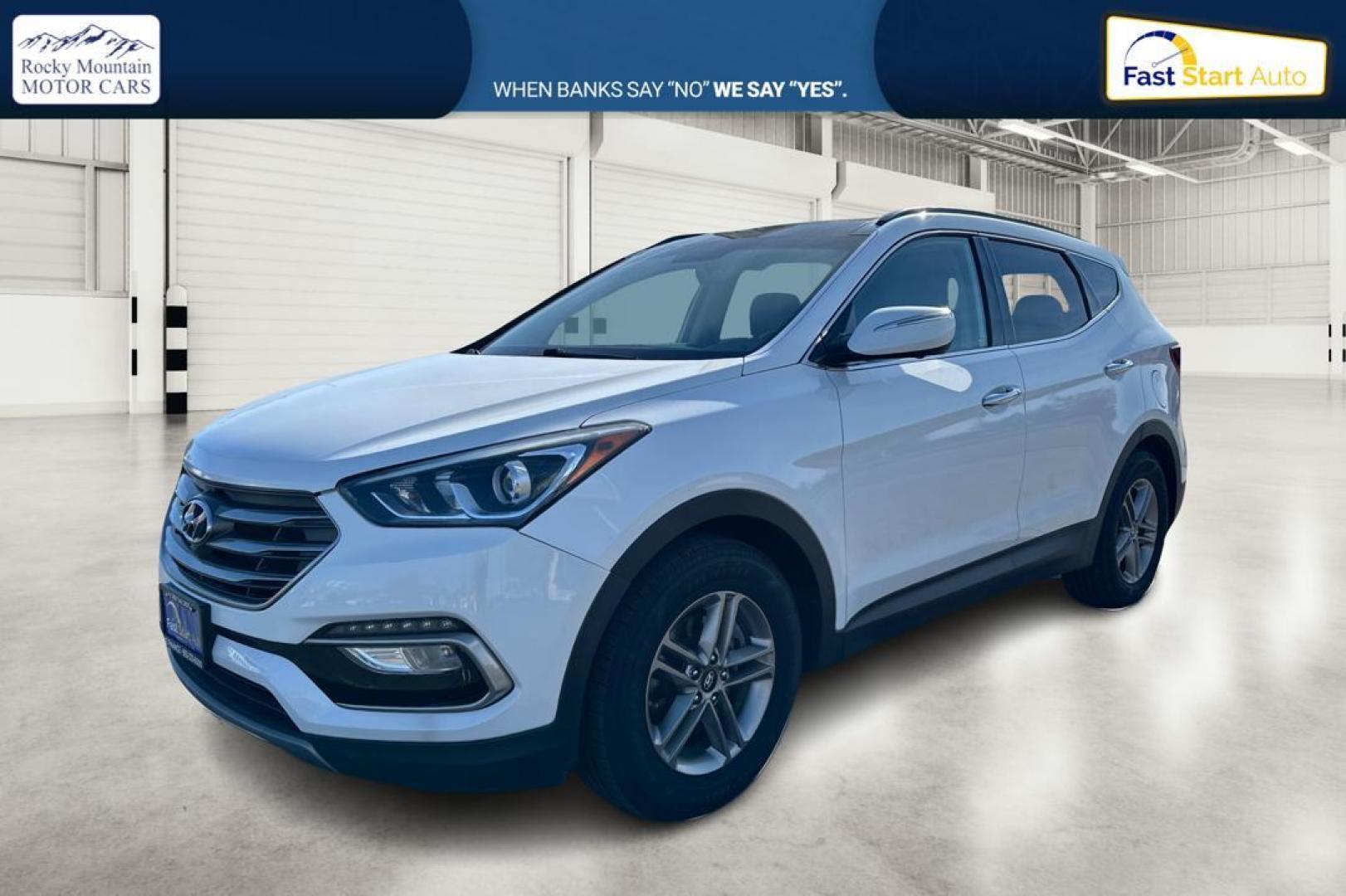 2017 White Hyundai Santa Fe Sport 2.4 FWD (5NMZU3LB2HH) with an 2.4L L4 DOHC 16V engine, 6A transmission, located at 7755 State Street, Midvale, UT, 84047, (801) 753-9063, 40.610329, -111.890656 - Photo#8