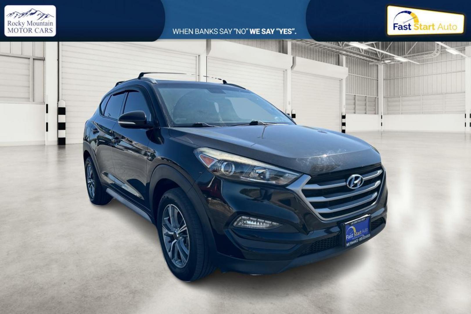 2017 Black Hyundai Tucson SE w/Preferred Package (KM8J33A41HU) with an 2.0L L4 DOHC 16V engine, 6A transmission, located at 7755 State Street, Midvale, UT, 84047, (801) 753-9063, 40.610329, -111.890656 - Photo#0