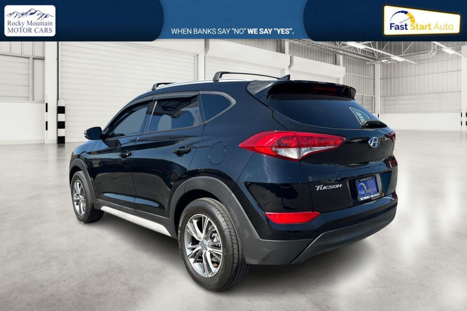 2017 Black Hyundai Tucson SE w/Preferred Package (KM8J33A41HU) with an 2.0L L4 DOHC 16V engine, 6A transmission, located at 7755 State Street, Midvale, UT, 84047, (801) 753-9063, 40.610329, -111.890656 - Photo#4
