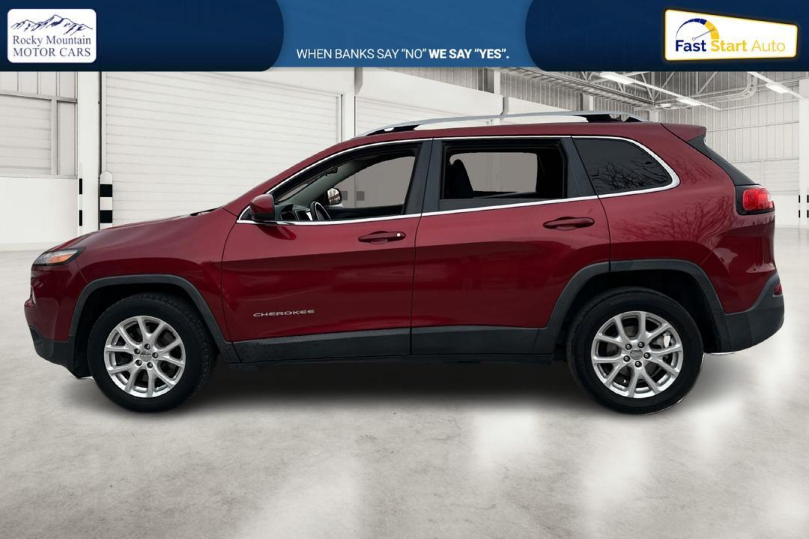 2017 Red Jeep Cherokee Latitude FWD (1C4PJLCB0HD) with an 2.4L L4 DOHC 16V engine, 9A transmission, located at 767 S State Road, Pleasant Grove, UT, 84062, (801) 785-1058, 40.354839, -111.736687 - Photo#6