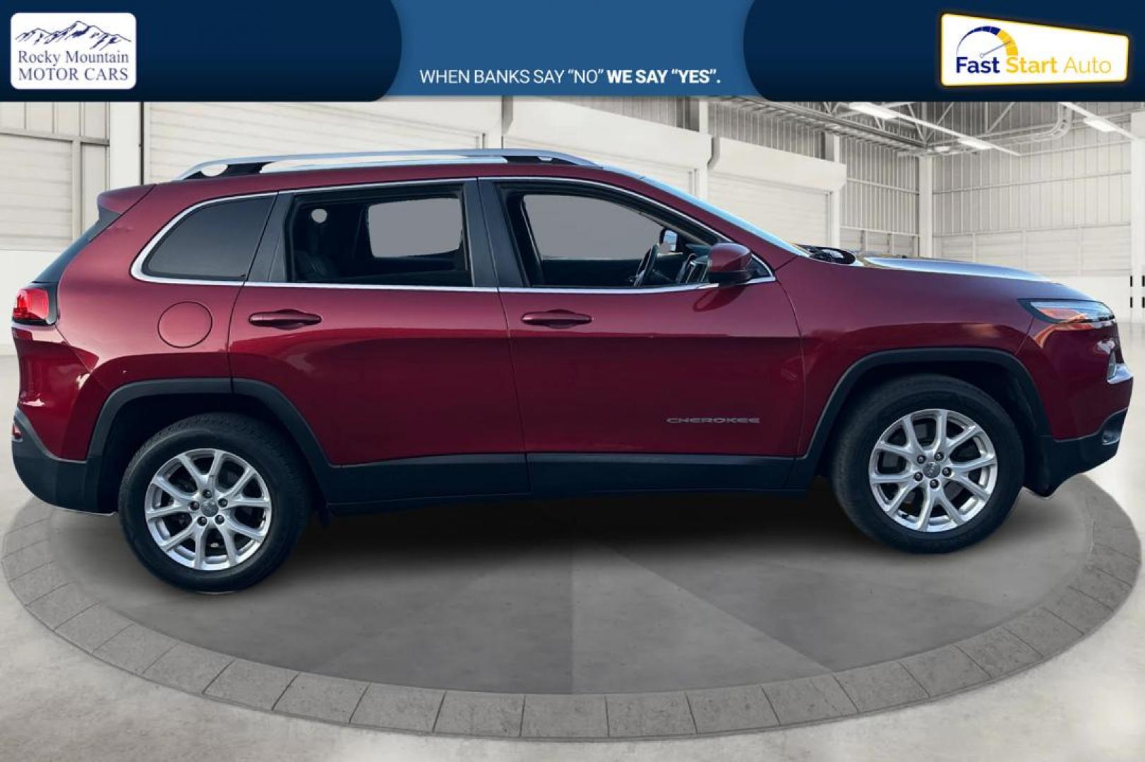 2017 Red Jeep Cherokee Latitude FWD (1C4PJLCB0HD) with an 2.4L L4 DOHC 16V engine, 9A transmission, located at 767 S State Road, Pleasant Grove, UT, 84062, (801) 785-1058, 40.354839, -111.736687 - Photo#1