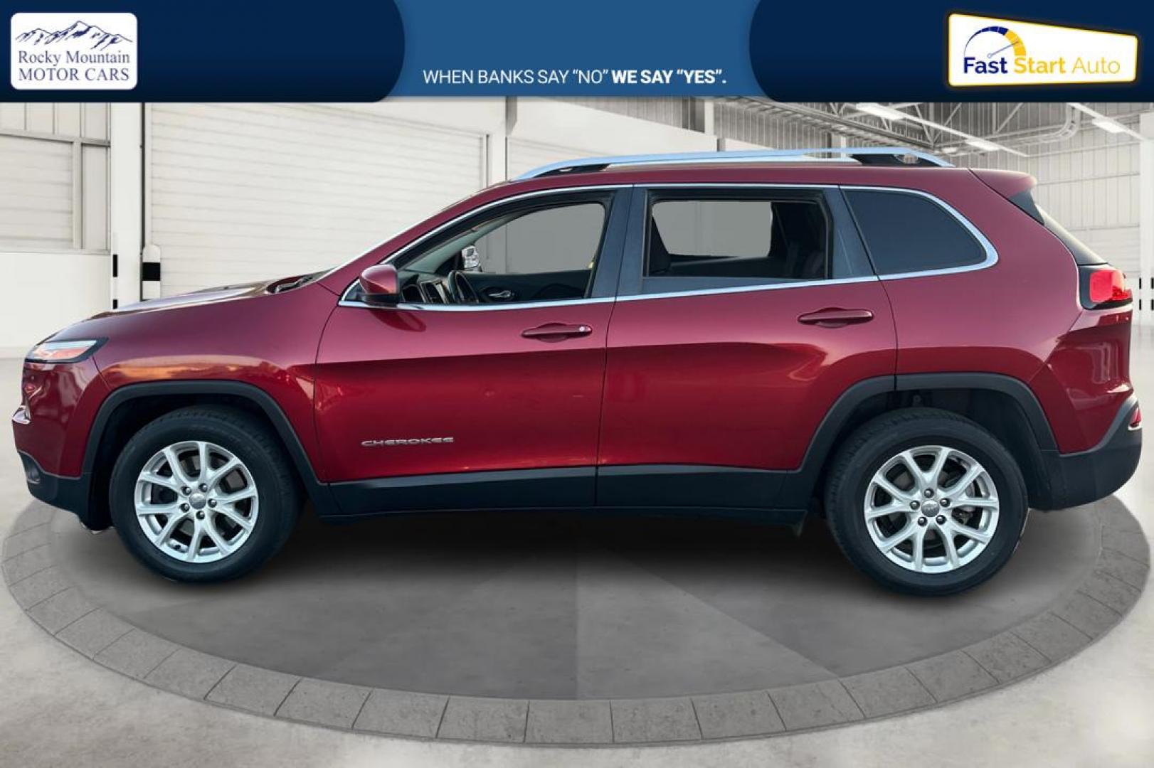2017 Red Jeep Cherokee Latitude FWD (1C4PJLCB0HD) with an 2.4L L4 DOHC 16V engine, 9A transmission, located at 767 S State Road, Pleasant Grove, UT, 84062, (801) 785-1058, 40.354839, -111.736687 - Photo#5