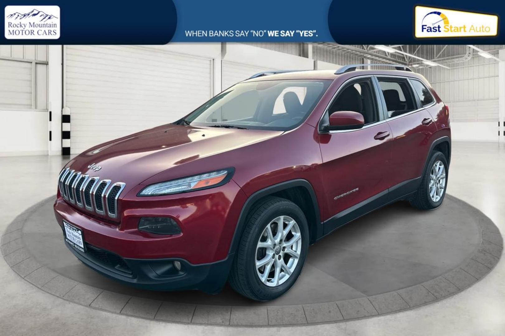 2017 Red Jeep Cherokee Latitude FWD (1C4PJLCB0HD) with an 2.4L L4 DOHC 16V engine, 9A transmission, located at 767 S State Road, Pleasant Grove, UT, 84062, (801) 785-1058, 40.354839, -111.736687 - Photo#6
