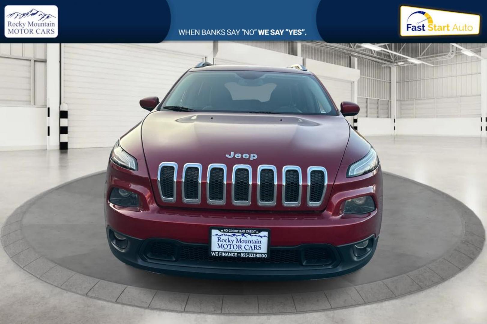 2017 Red Jeep Cherokee Latitude FWD (1C4PJLCB0HD) with an 2.4L L4 DOHC 16V engine, 9A transmission, located at 767 S State Road, Pleasant Grove, UT, 84062, (801) 785-1058, 40.354839, -111.736687 - Photo#7