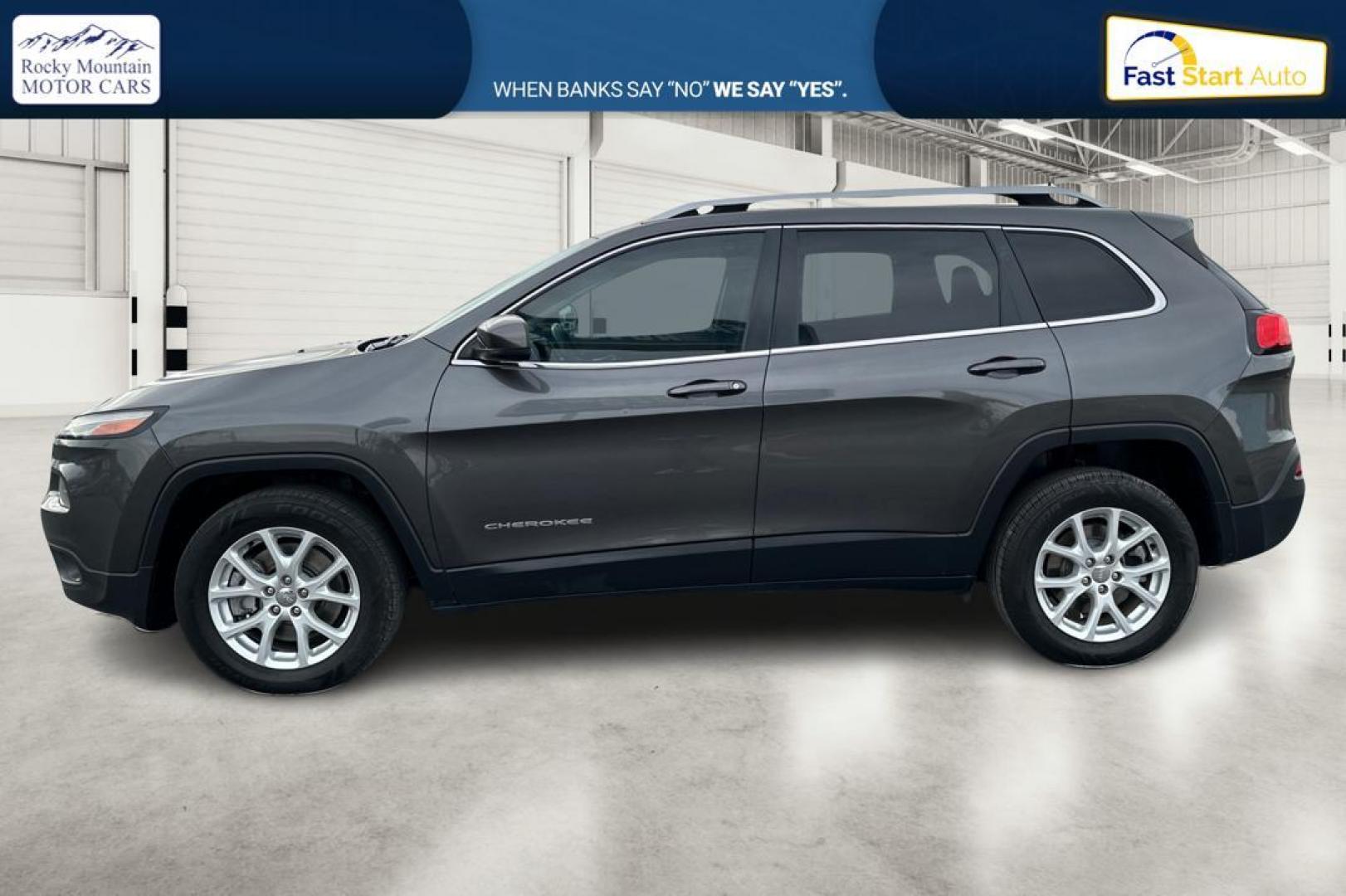 2017 Gray Jeep Cherokee Latitude FWD (1C4PJLCS5HW) with an 3.2L V6 DOHC 24V engine, 9A transmission, located at 7755 State Street, Midvale, UT, 84047, (801) 753-9063, 40.610329, -111.890656 - Photo#6