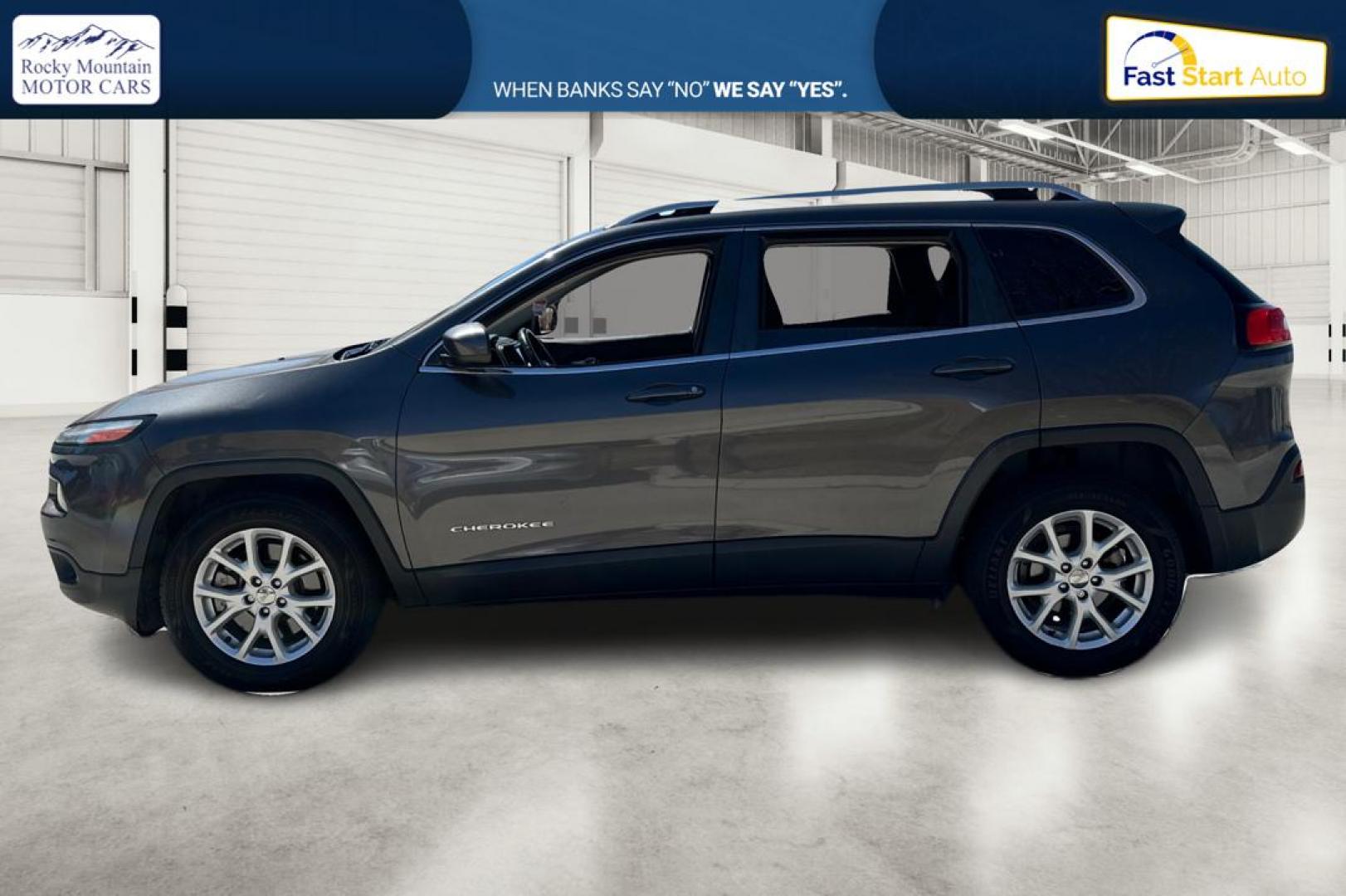 2017 Gray Jeep Cherokee Latitude FWD (1C4PJLCB4HW) with an 2.4L L4 DOHC 16V engine, 9A transmission, located at 7755 State Street, Midvale, UT, 84047, (801) 753-9063, 40.610329, -111.890656 - Photo#6