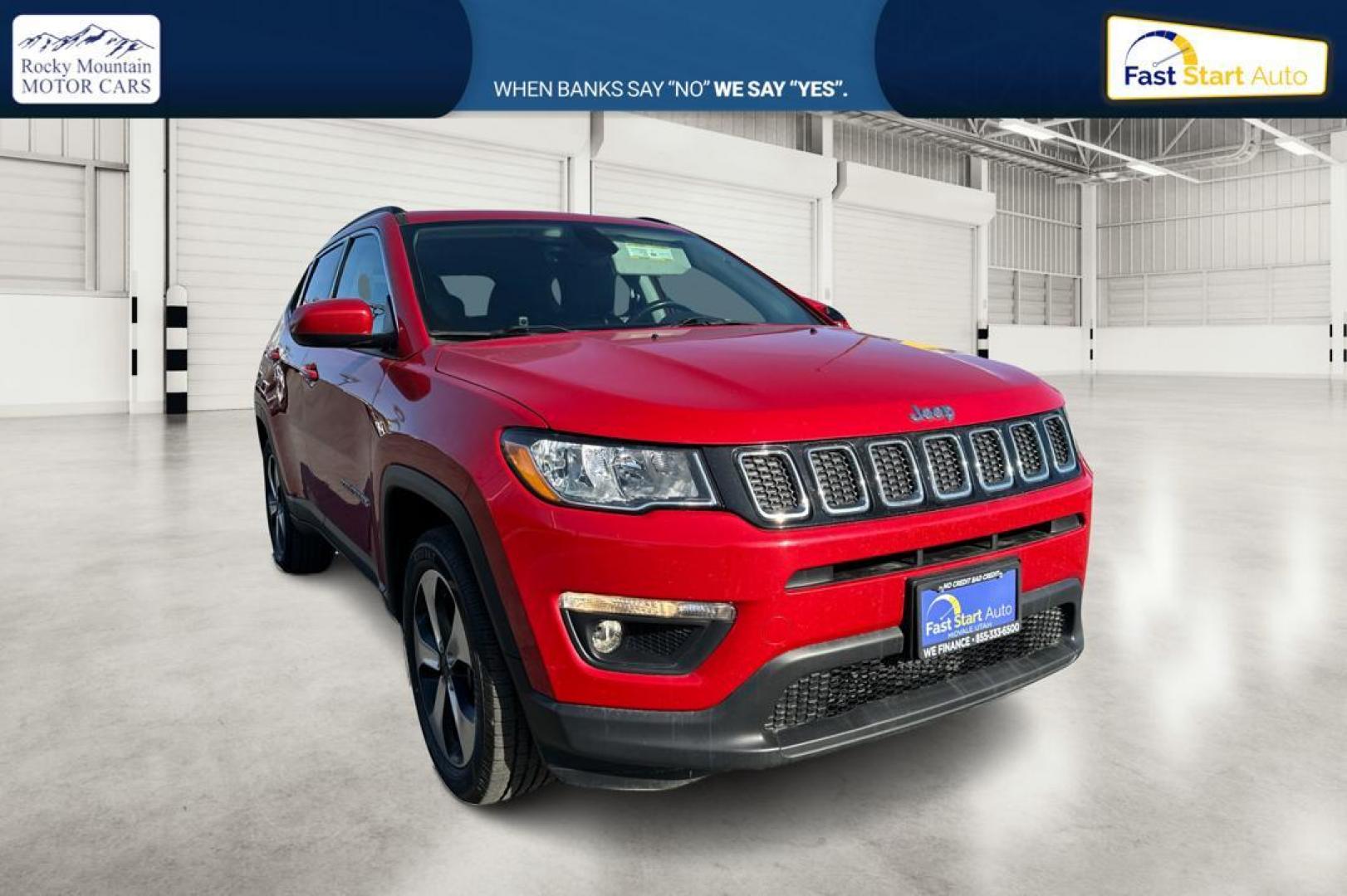 2017 Red Jeep Compass Sport 4WD (3C4NJDBB7HT) with an 2.4L L4 DOHC 16V engine, Automatic, 9-Spd transmission, located at 7755 State Street, Midvale, UT, 84047, (801) 753-9063, 40.610329, -111.890656 - Photo#0