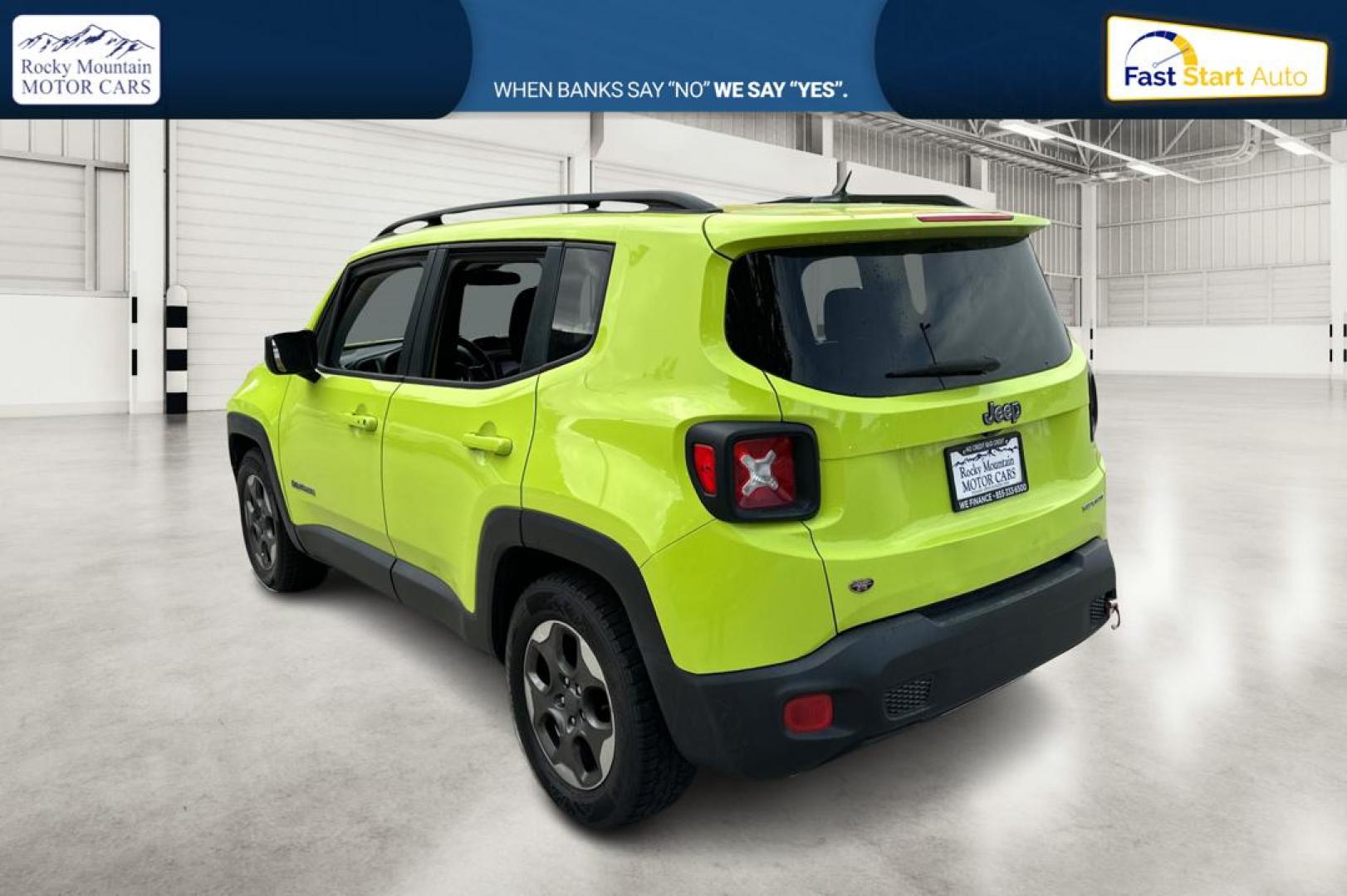 2017 Green Jeep Renegade Sport FWD (ZACCJAAB3HP) with an 2.4L L4 DOHC 16V engine, 6M transmission, located at 7755 State Street, Midvale, UT, 84047, (801) 753-9063, 40.610329, -111.890656 - Photo#5