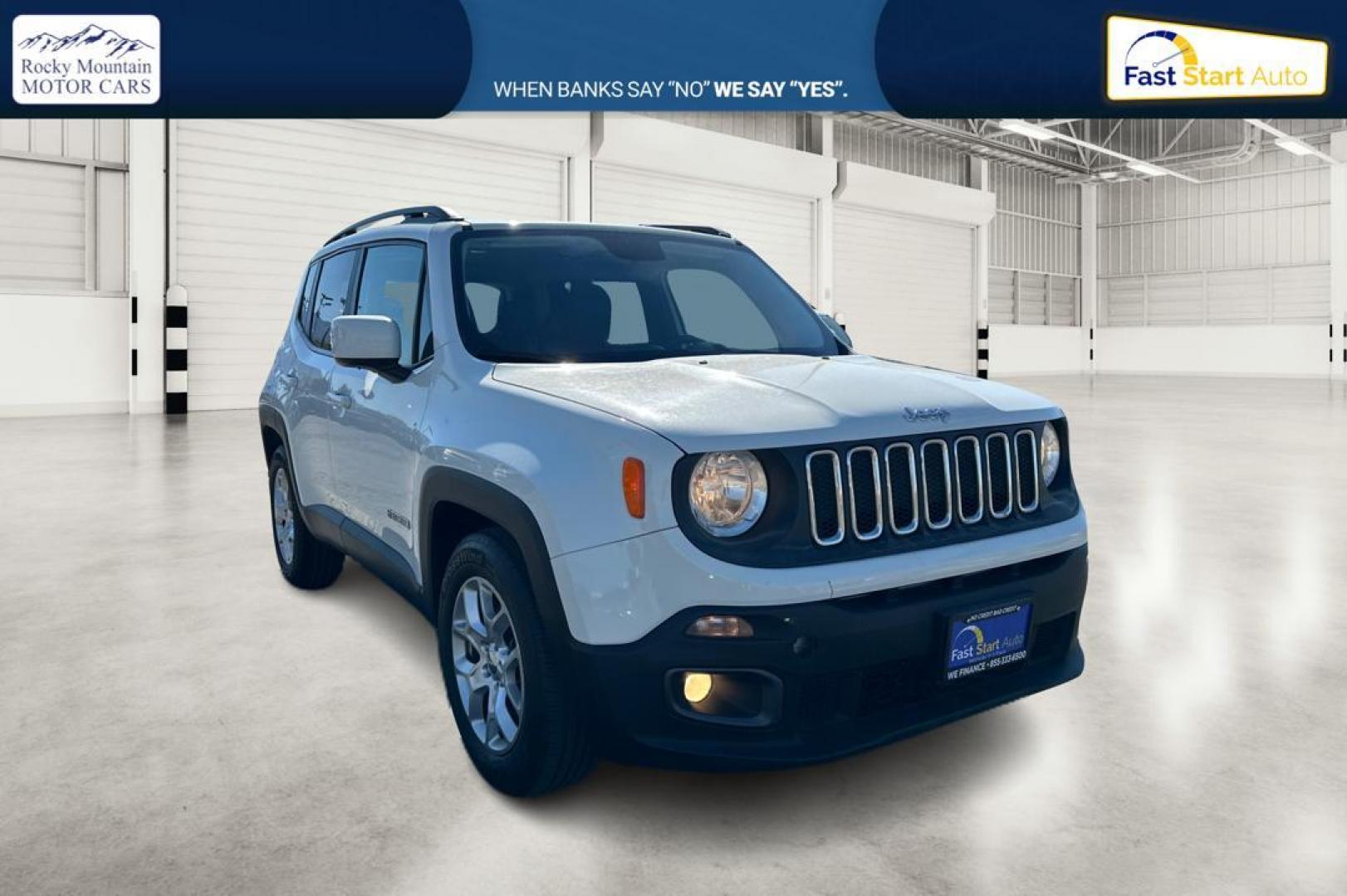 2017 White Jeep Renegade Latitude FWD (ZACCJABBXHP) with an 2.4L L4 DOHC 16V engine, 6M transmission, located at 7755 State Street, Midvale, UT, 84047, (801) 753-9063, 40.610329, -111.890656 - Photo#0