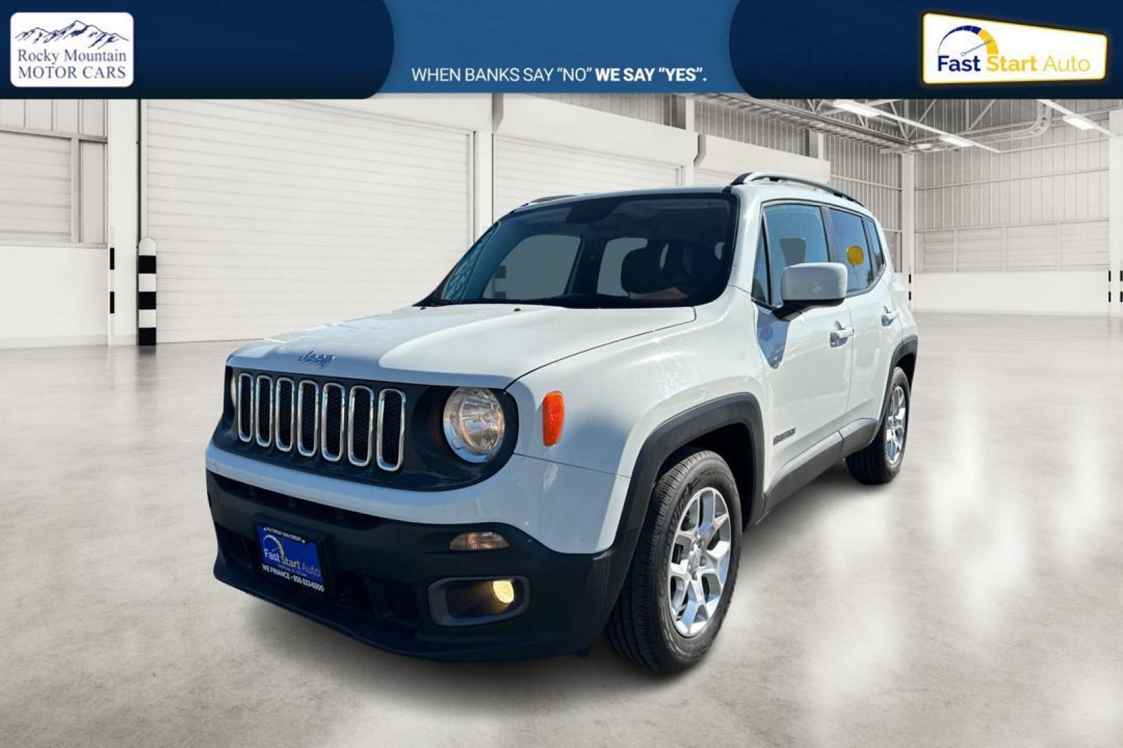 2017 White Jeep Renegade Latitude FWD (ZACCJABBXHP) with an 2.4L L4 DOHC 16V engine, 6M transmission, located at 7755 State Street, Midvale, UT, 84047, (801) 753-9063, 40.610329, -111.890656 - Photo#8