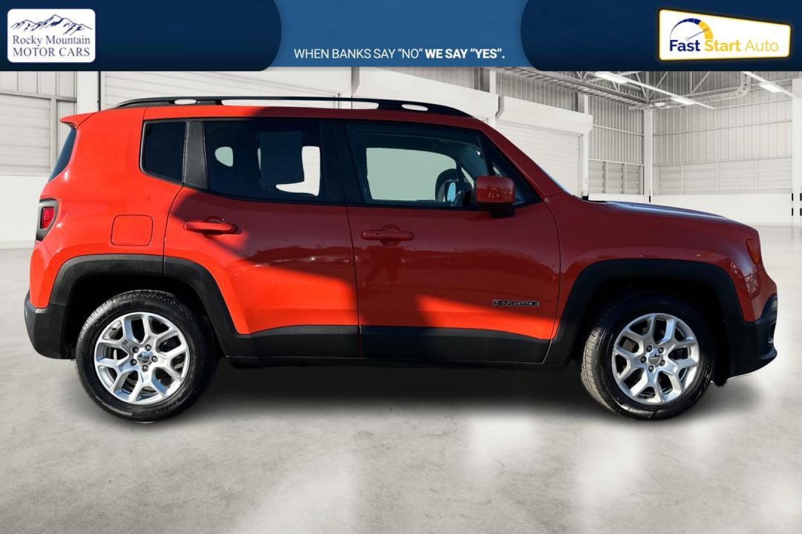 2017 Orange Jeep Renegade Latitude FWD (ZACCJABB6HP) with an 2.4L L4 DOHC 16V engine, 6M transmission, located at 7755 State Street, Midvale, UT, 84047, (801) 753-9063, 40.610329, -111.890656 - Photo#1