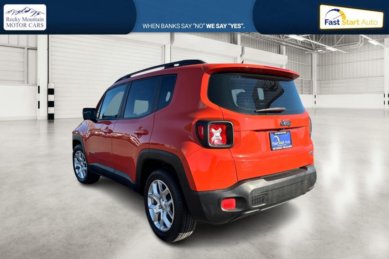 2017 Orange Jeep Renegade Latitude FWD (ZACCJABB6HP) with an 2.4L L4 DOHC 16V engine, 6M transmission, located at 7755 State Street, Midvale, UT, 84047, (801) 753-9063, 40.610329, -111.890656 - Photo#5