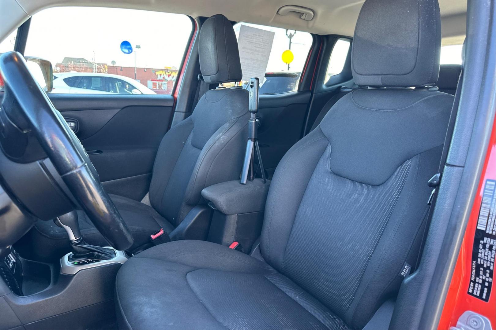 2017 Orange Jeep Renegade Latitude FWD (ZACCJABB6HP) with an 2.4L L4 DOHC 16V engine, 6M transmission, located at 7755 State Street, Midvale, UT, 84047, (801) 753-9063, 40.610329, -111.890656 - Photo#14