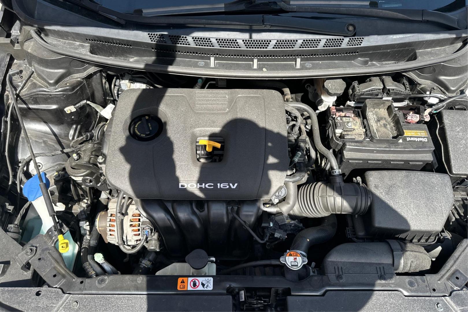 2017 Black Kia Forte LX 6M (3KPFK4A75HE) with an 2.0L L4 DOHC 16V engine, 6M transmission, located at 767 S State Road, Pleasant Grove, UT, 84062, (801) 785-1058, 40.354839, -111.736687 - Photo#10
