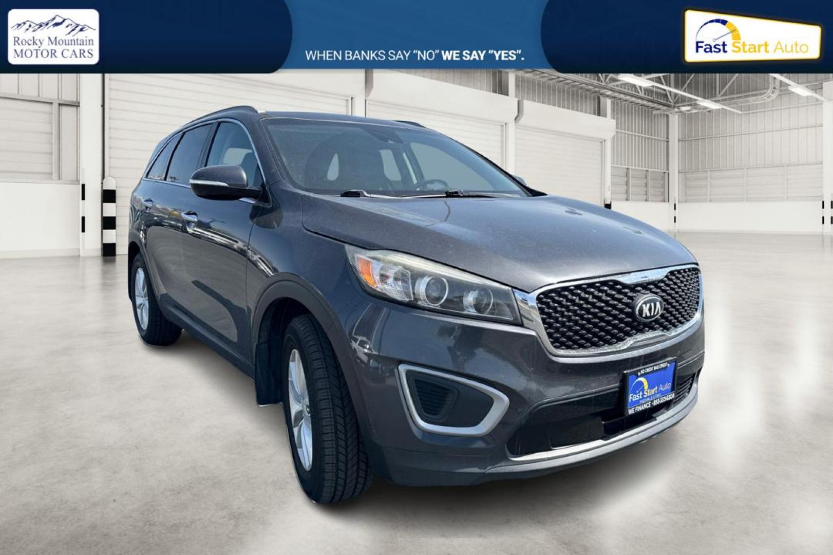 2017 Gray Kia Sorento L 2WD (5XYPG4A34HG) with an 2.4L L4 DOHC 16V engine, 6A transmission, located at 7755 State Street, Midvale, UT, 84047, (801) 753-9063, 40.610329, -111.890656 - Photo#0