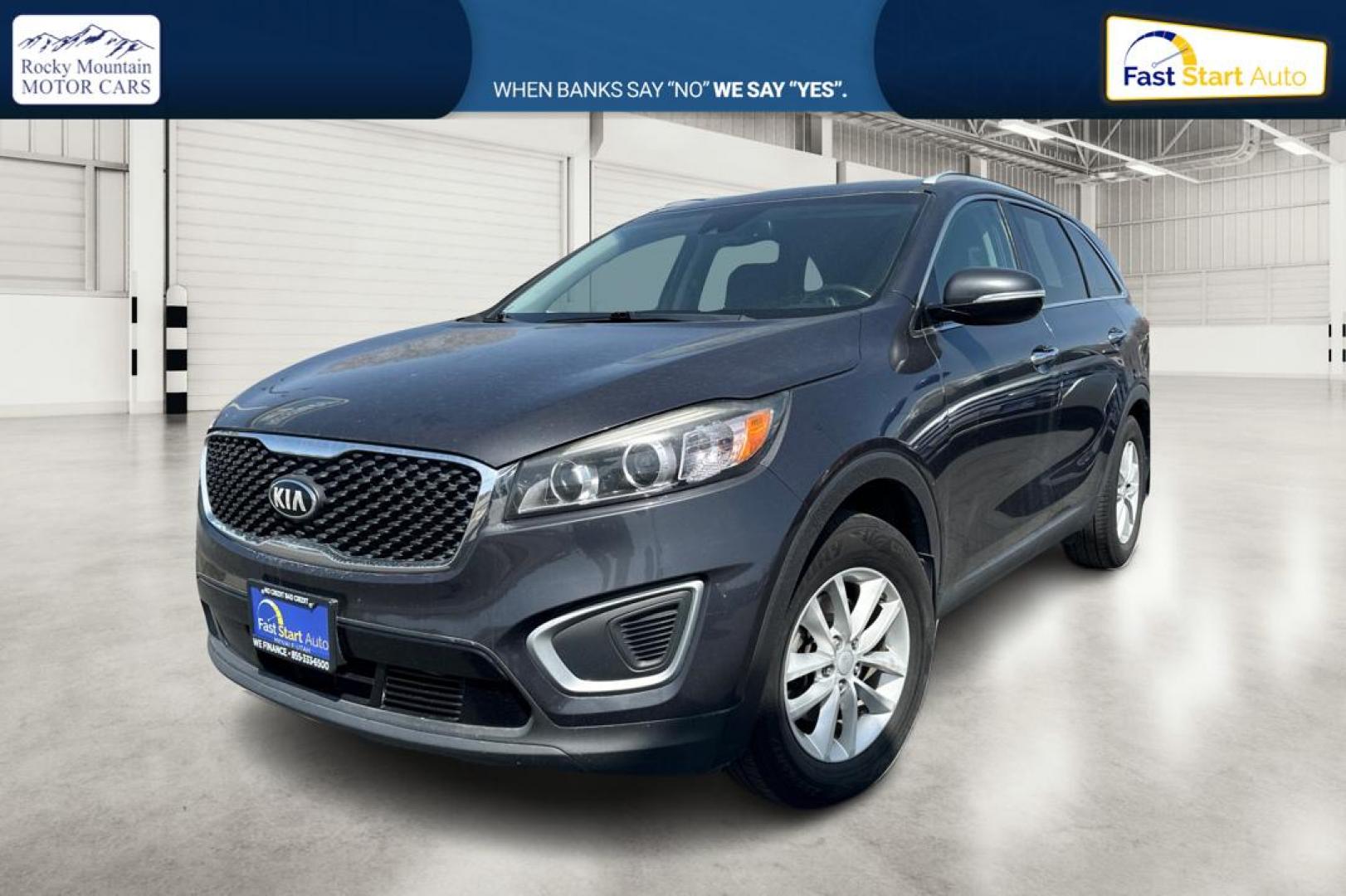 2017 Gray Kia Sorento L 2WD (5XYPG4A34HG) with an 2.4L L4 DOHC 16V engine, 6A transmission, located at 7755 State Street, Midvale, UT, 84047, (801) 753-9063, 40.610329, -111.890656 - Photo#8