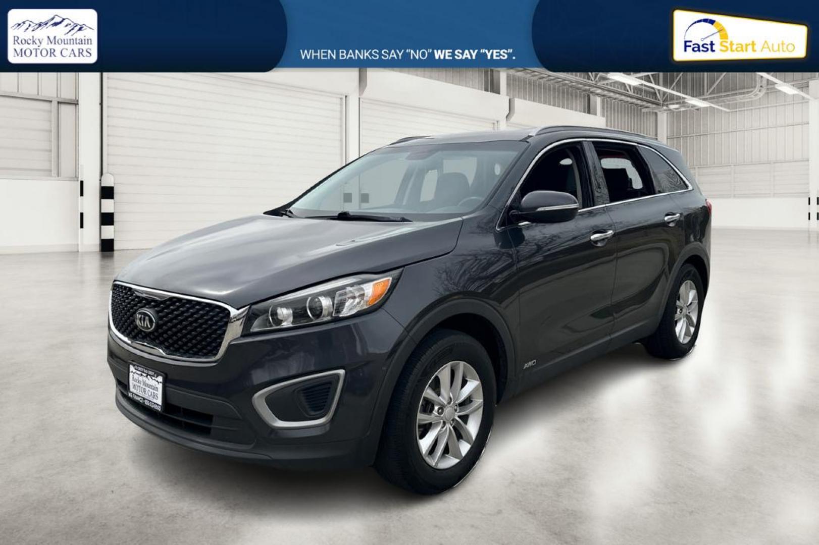 2017 Gray Kia Sorento LX AWD (5XYPGDA36HG) with an 2.4L L4 DOHC 16V engine, 6A transmission, located at 7755 State Street, Midvale, UT, 84047, (801) 753-9063, 40.610329, -111.890656 - Photo#8