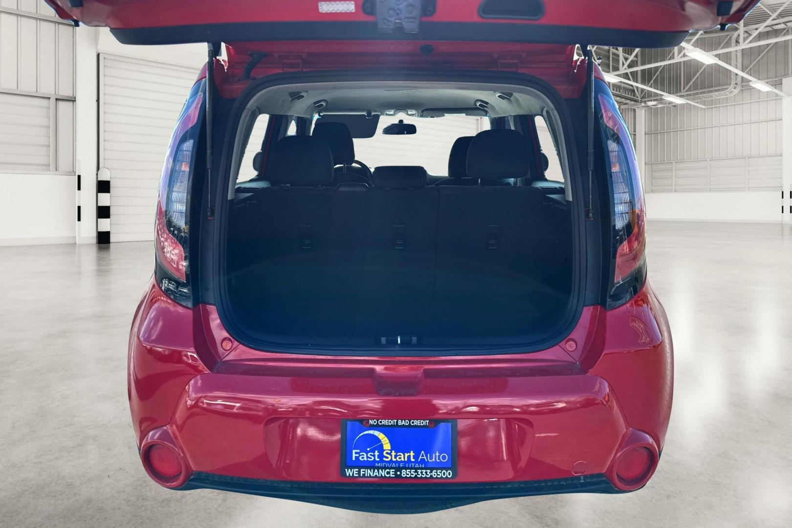 2017 Red Kia Soul + (KNDJP3A51H7) with an 2.0L L4 DOHC 16V engine, 6A transmission, located at 7755 State Street, Midvale, UT, 84047, (801) 753-9063, 40.610329, -111.890656 - Photo#13