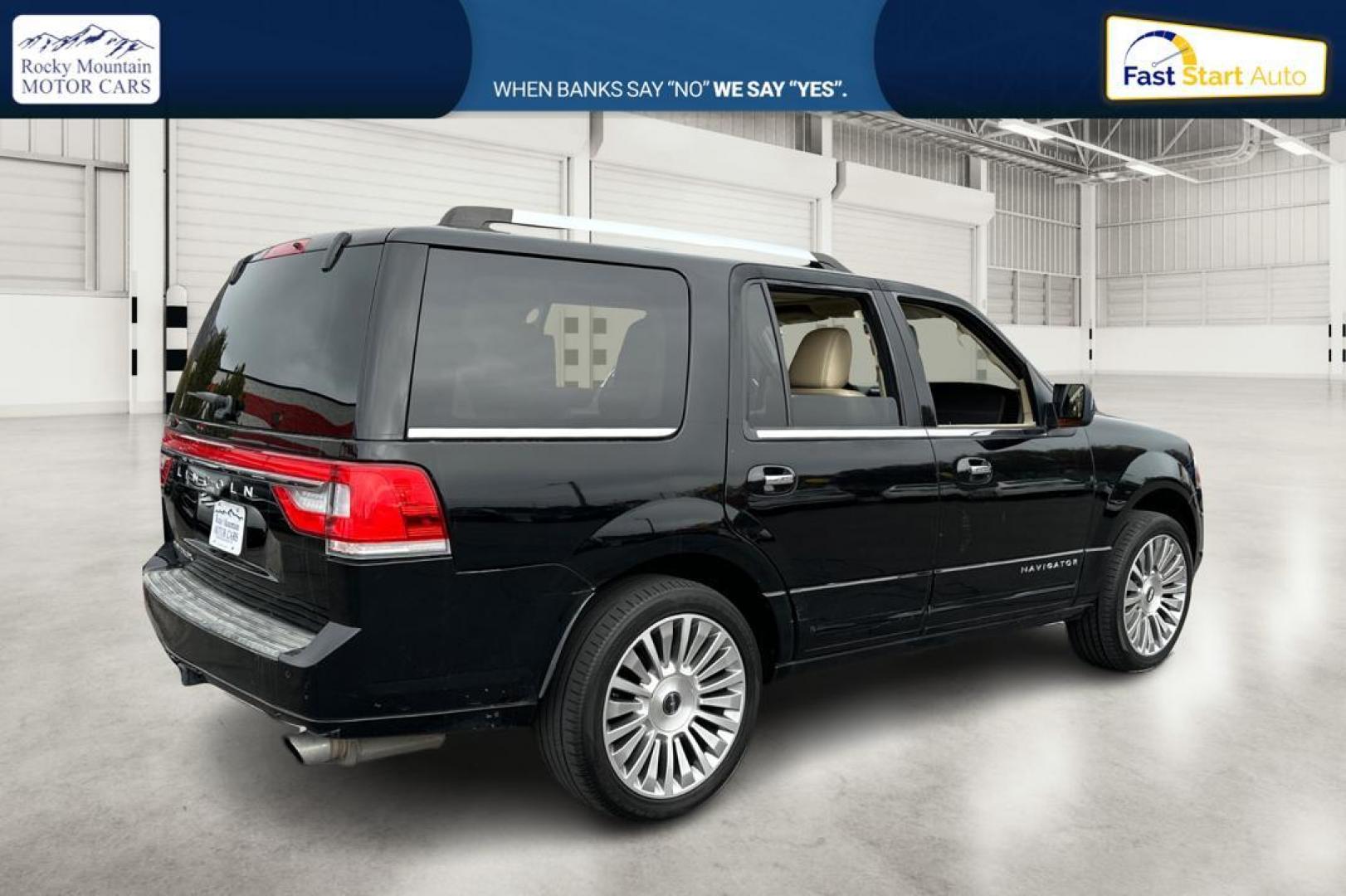 2017 Black Lincoln Navigator Reserve 2WD (5LMJJ2KT8HE) with an 3.5L V6 DOHC 24V FFV engine, 6A transmission, located at 7755 State Street, Midvale, UT, 84047, (801) 753-9063, 40.610329, -111.890656 - Photo#2