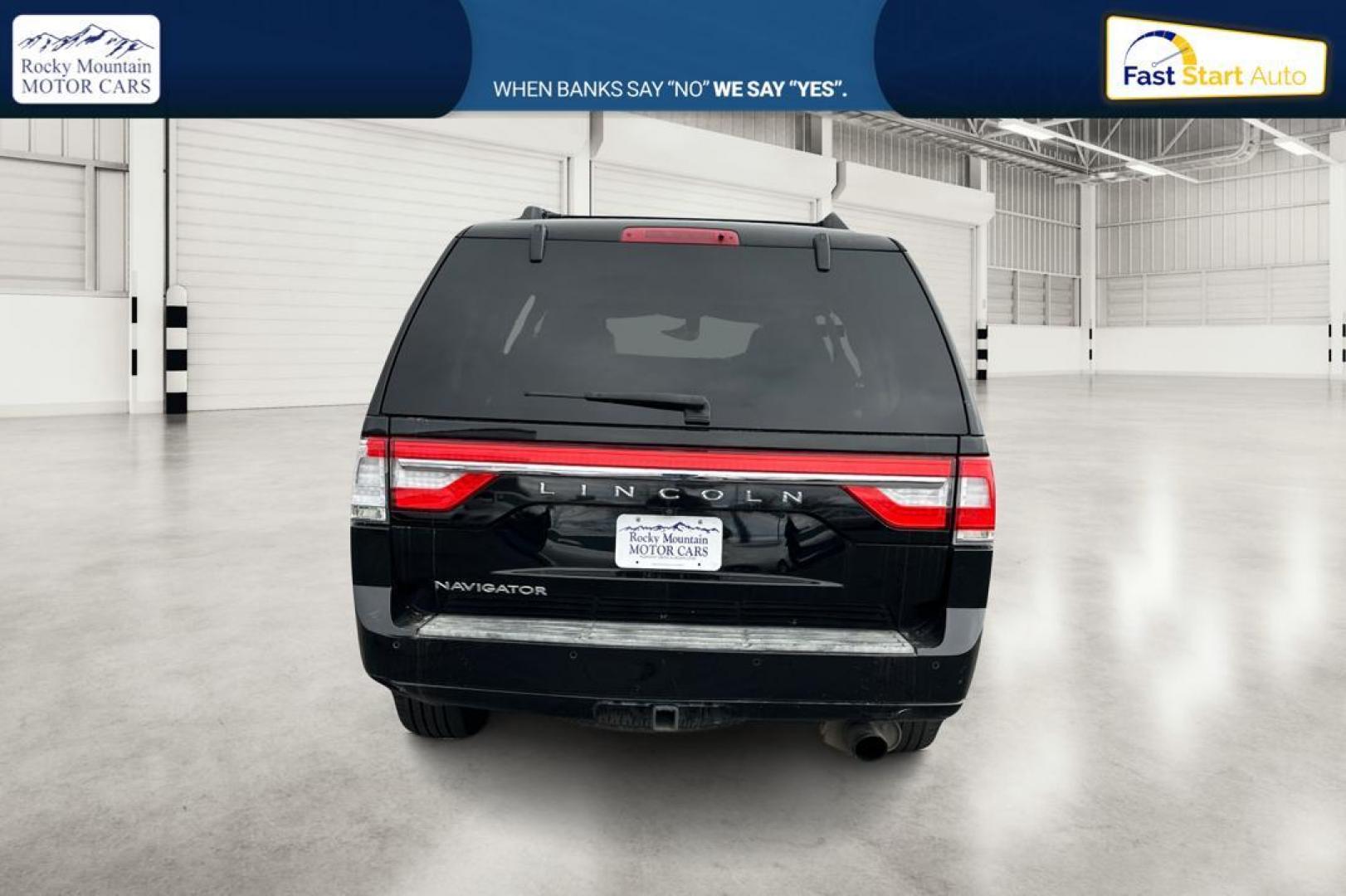 2017 Black Lincoln Navigator Reserve 2WD (5LMJJ2KT8HE) with an 3.5L V6 DOHC 24V FFV engine, 6A transmission, located at 7755 State Street, Midvale, UT, 84047, (801) 753-9063, 40.610329, -111.890656 - Photo#4