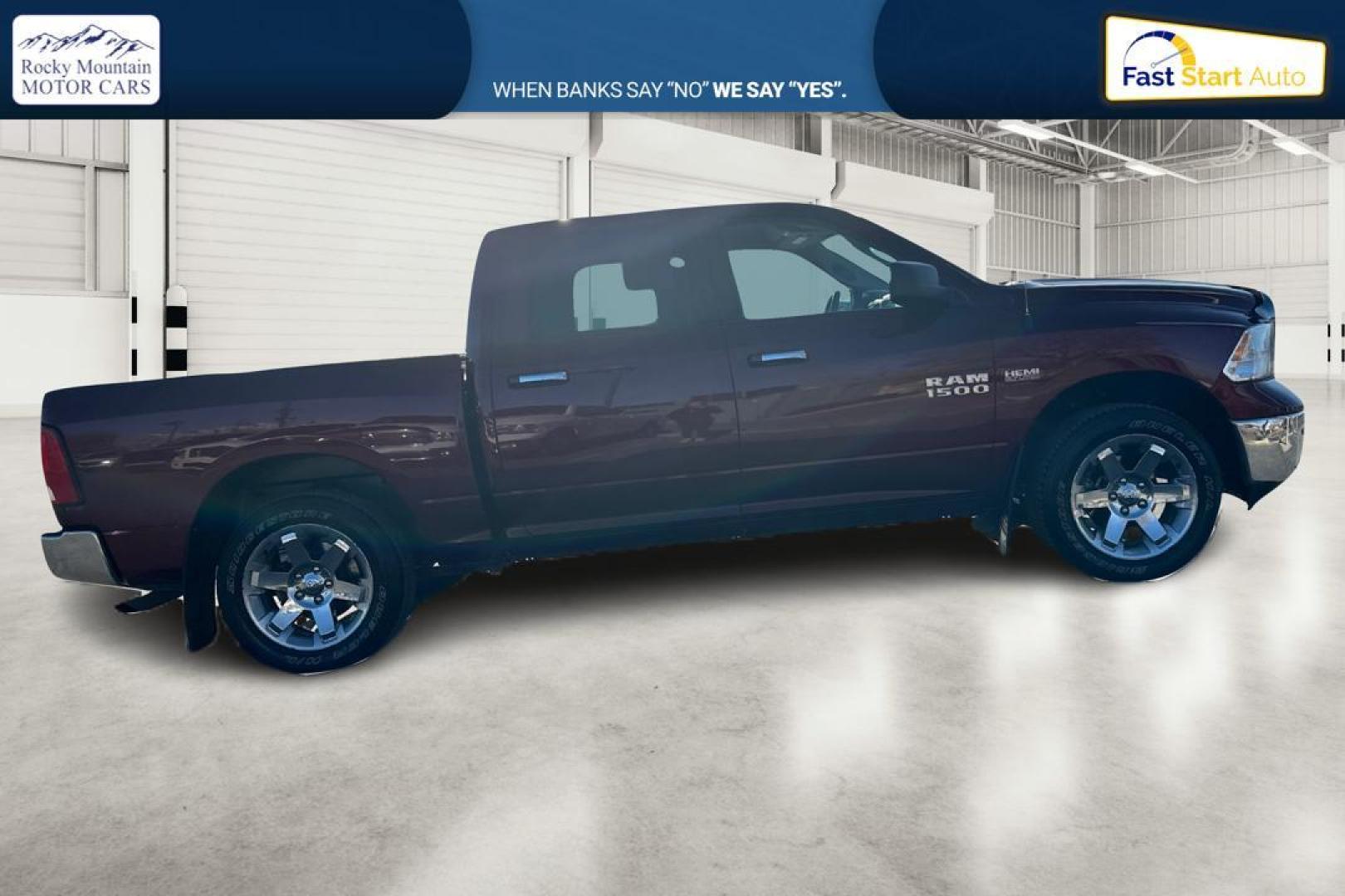 2017 Red RAM 1500 SLT Crew Cab SWB 4WD (1C6RR7LT2HS) with an 5.7L V8 OHV 16V engine, 8A transmission, located at 7755 State Street, Midvale, UT, 84047, (801) 753-9063, 40.610329, -111.890656 - Photo#1