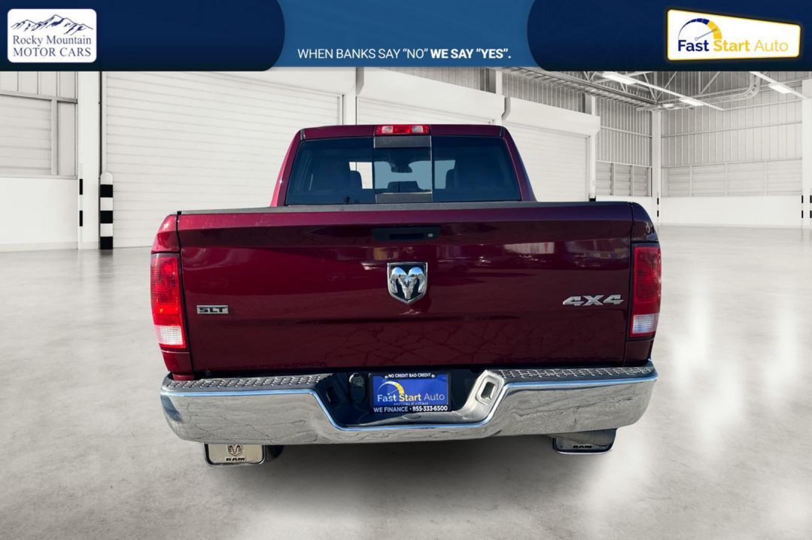 2017 Red RAM 1500 SLT Crew Cab SWB 4WD (1C6RR7LT2HS) with an 5.7L V8 OHV 16V engine, 8A transmission, located at 7755 State Street, Midvale, UT, 84047, (801) 753-9063, 40.610329, -111.890656 - Photo#4
