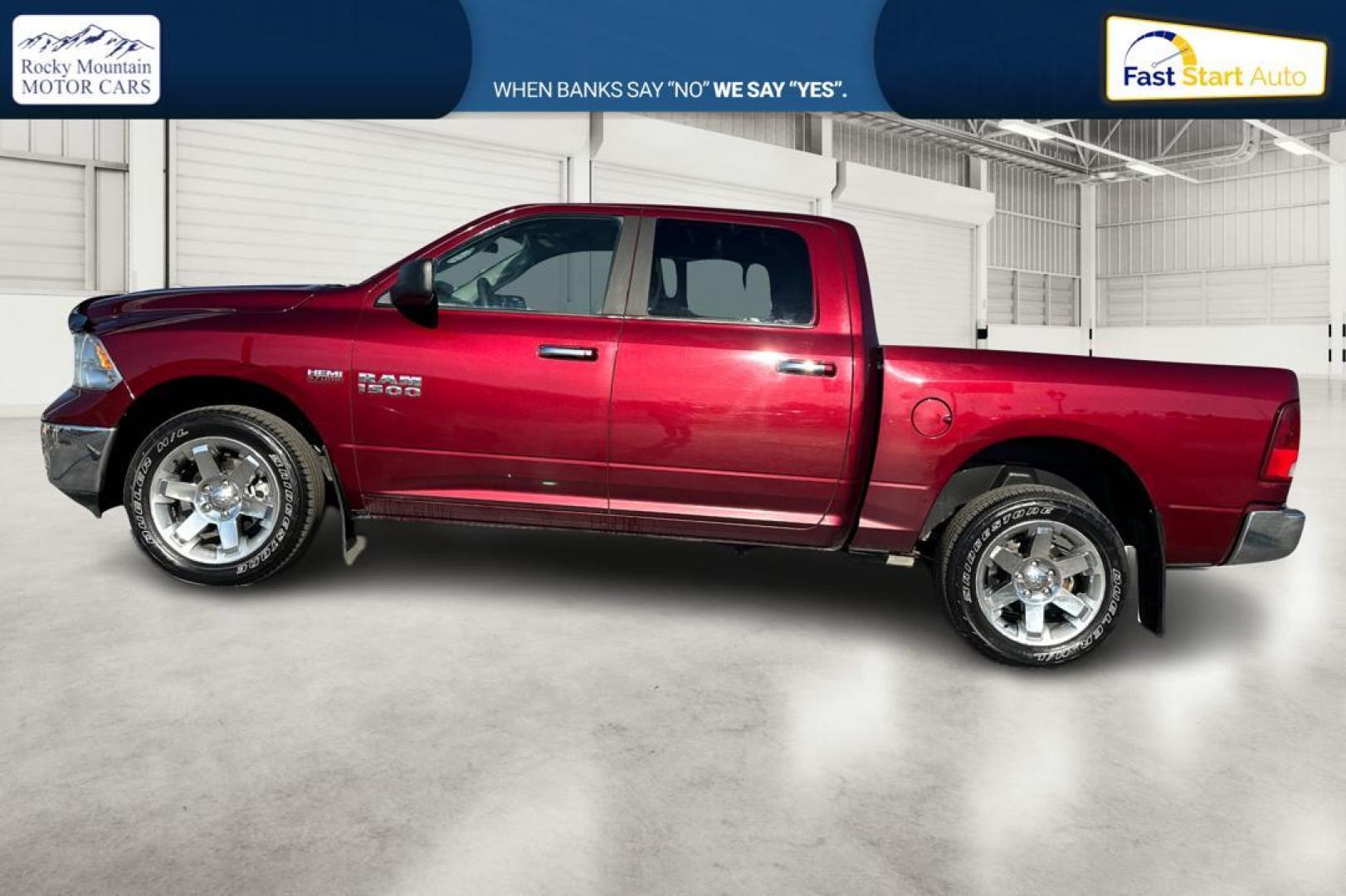 2017 Red RAM 1500 SLT Crew Cab SWB 4WD (1C6RR7LT2HS) with an 5.7L V8 OHV 16V engine, 8A transmission, located at 7755 State Street, Midvale, UT, 84047, (801) 753-9063, 40.610329, -111.890656 - Photo#6
