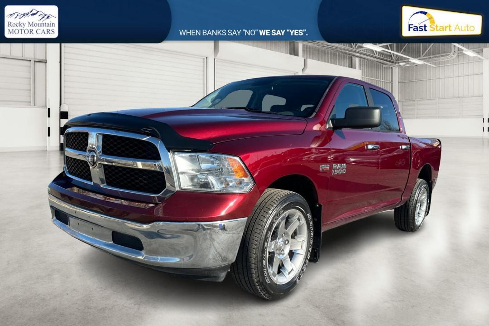 2017 Red RAM 1500 SLT Crew Cab SWB 4WD (1C6RR7LT2HS) with an 5.7L V8 OHV 16V engine, 8A transmission, located at 7755 State Street, Midvale, UT, 84047, (801) 753-9063, 40.610329, -111.890656 - Photo#8