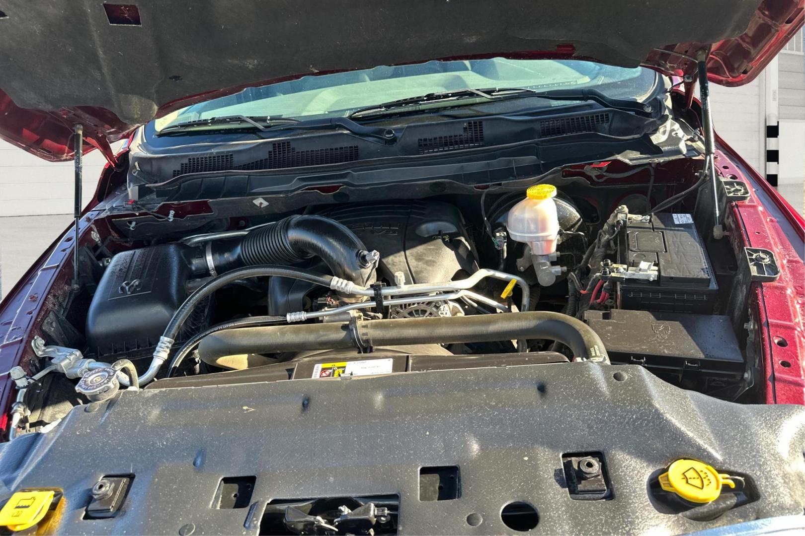 2017 Red RAM 1500 SLT Crew Cab SWB 4WD (1C6RR7LT2HS) with an 5.7L V8 OHV 16V engine, 8A transmission, located at 7755 State Street, Midvale, UT, 84047, (801) 753-9063, 40.610329, -111.890656 - Photo#10