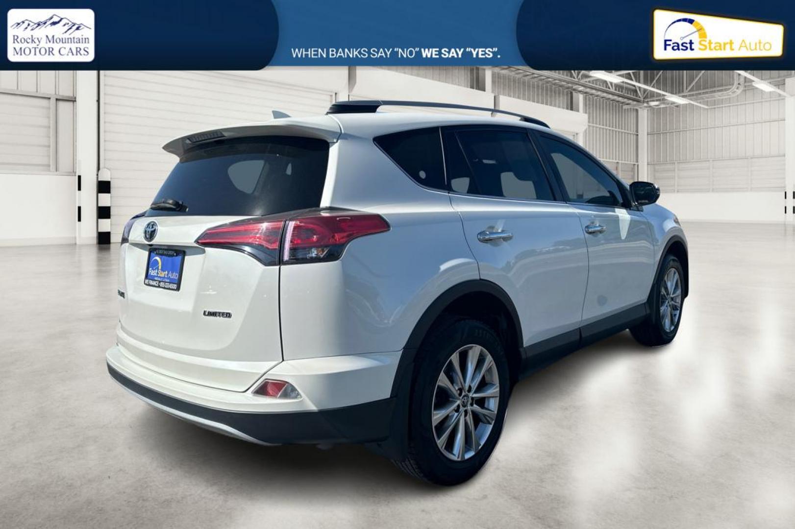 2017 White Toyota RAV4 Limited FWD (2T3YFREV5HW) with an 2.5L L4 DOHC 16V engine, 6A transmission, located at 7755 State Street, Midvale, UT, 84047, (801) 753-9063, 40.610329, -111.890656 - Photo#2
