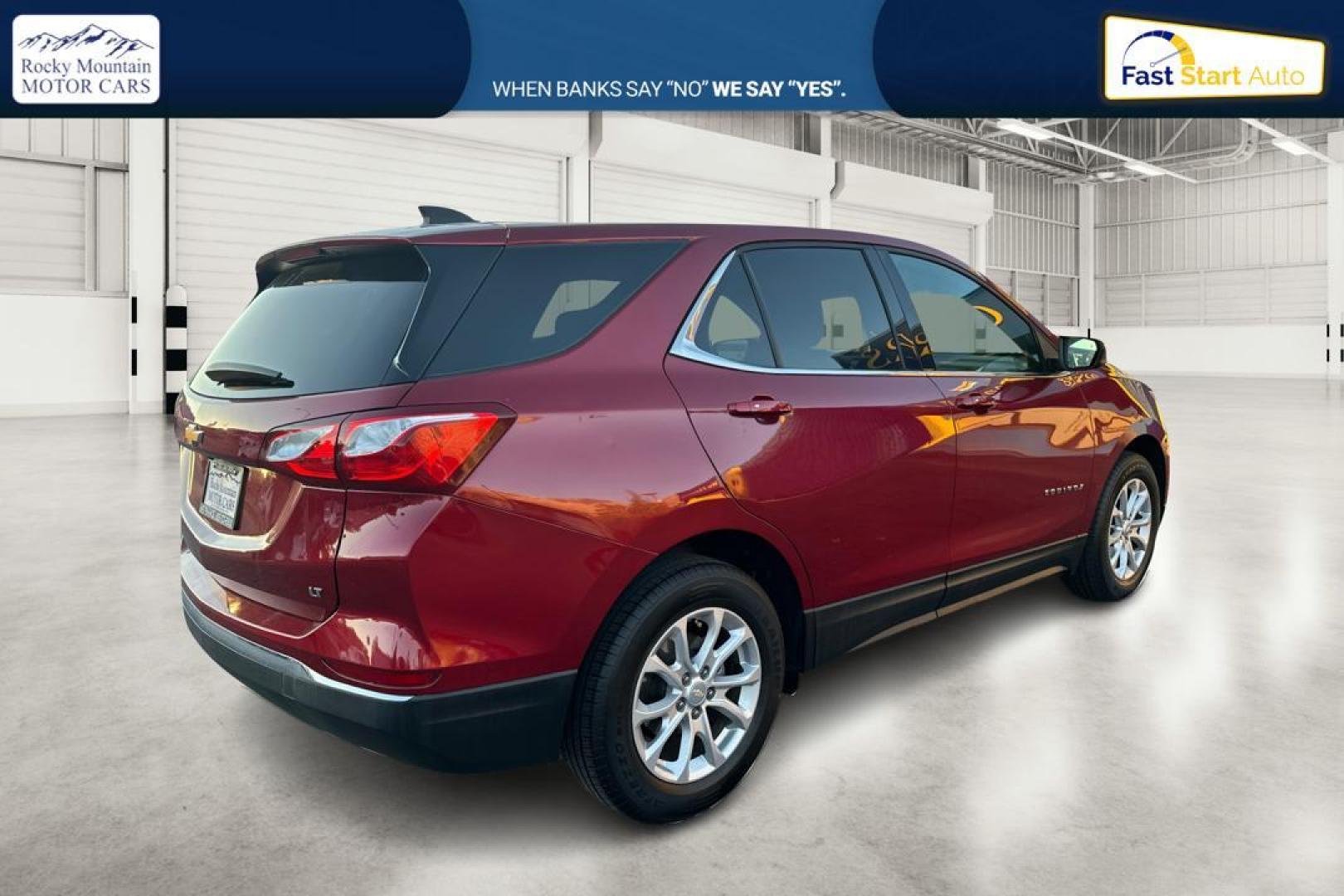2018 Red Chevrolet Equinox LT 2WD (3GNAXJEV4JS) with an 1.5L L4 DIR DOHC 16V TURBO engine, 6A transmission, located at 7755 State Street, Midvale, UT, 84047, (801) 753-9063, 40.610329, -111.890656 - Photo#2
