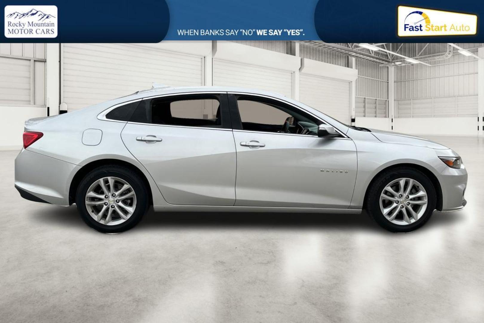 2018 Silver Chevrolet Malibu LT (1G1ZD5ST9JF) with an 1.5L L4 DOHC 16V engine, 6A transmission, located at 344 S Washington Blvd, Ogden, UT, 84404, (801) 399-1799, 41.255482, -111.970848 - Photo#1