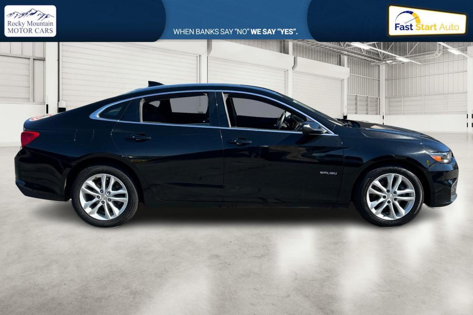 2018 Black Chevrolet Malibu LT (1G1ZD5ST5JF) with an 1.5L L4 DOHC 16V engine, 6A transmission, located at 7755 State Street, Midvale, UT, 84047, (801) 753-9063, 40.610329, -111.890656 - Photo#1