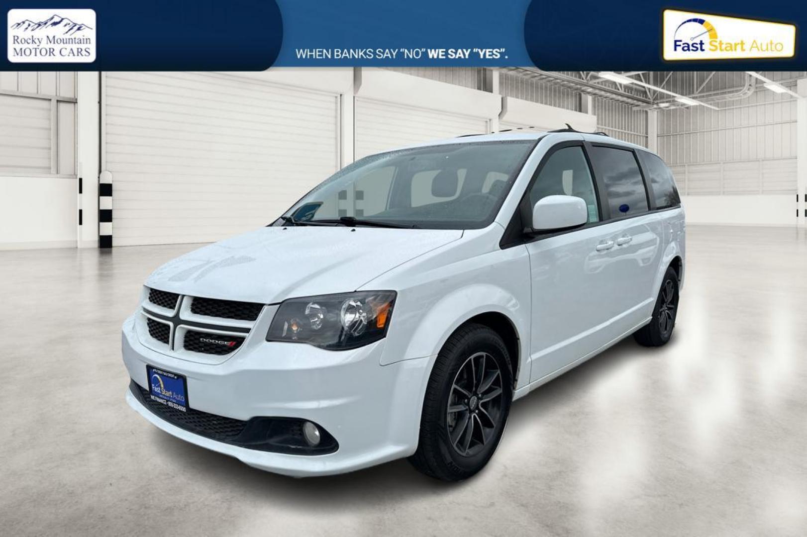 2018 White Dodge Grand Caravan GT (2C4RDGEGXJR) with an 3.6L V6 DOHC 24V engine, 6A transmission, located at 7755 State Street, Midvale, UT, 84047, (801) 753-9063, 40.610329, -111.890656 - Photo#8