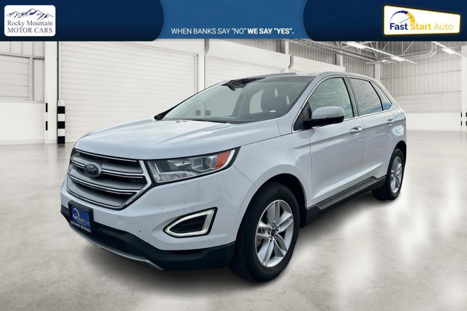 2018 White Ford Edge SEL FWD (2FMPK3J96JB) with an 2.0L L4 DOHC 16V engine, 6A transmission, located at 7755 State Street, Midvale, UT, 84047, (801) 753-9063, 40.610329, -111.890656 - Photo#8